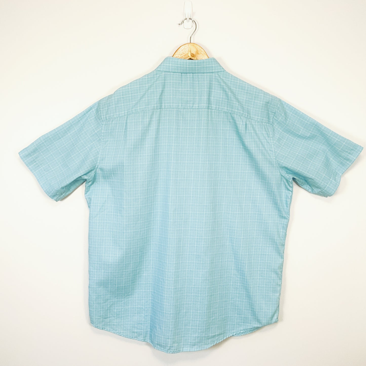 PERRONE - Easy Care Short Sleeve Cyan Shirt