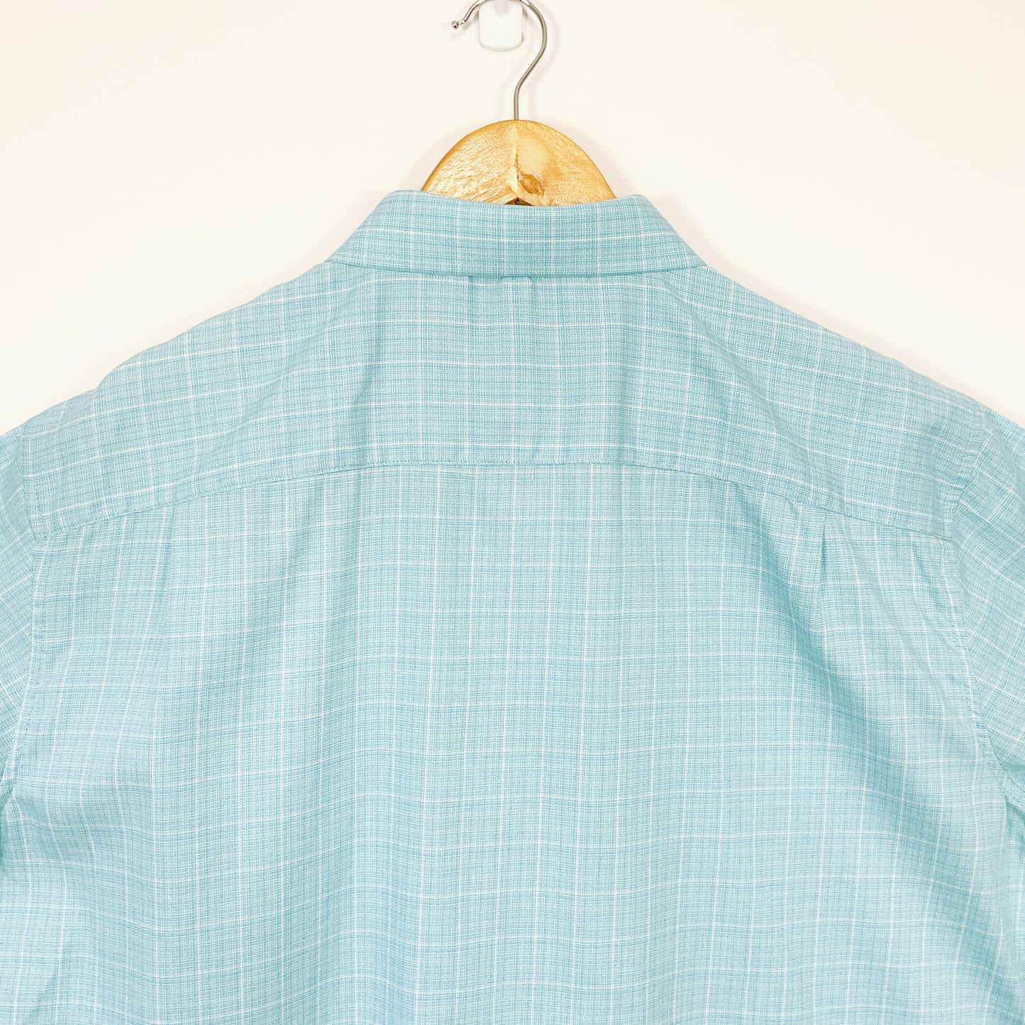 PERRONE - Easy Care Short Sleeve Cyan Shirt