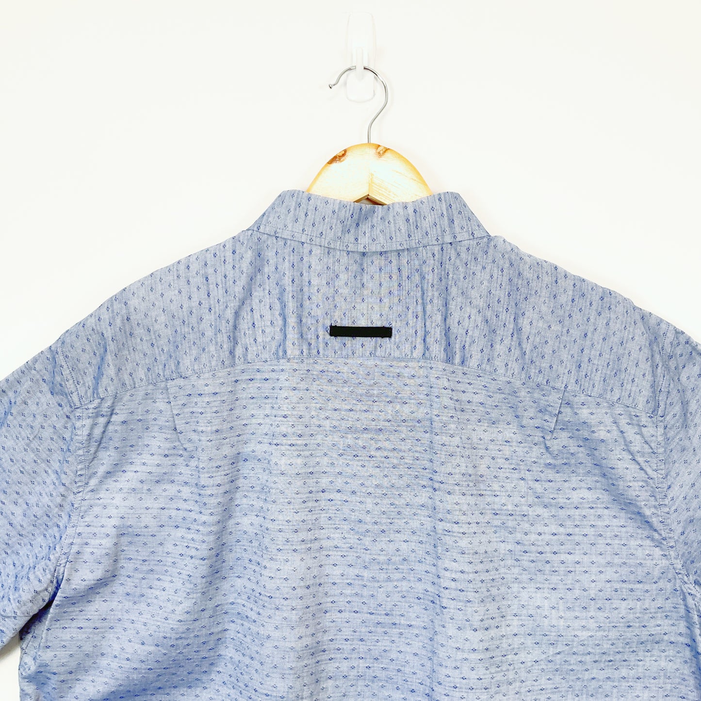 PERRONE - Easy Care Short Sleeve Blue Shirt