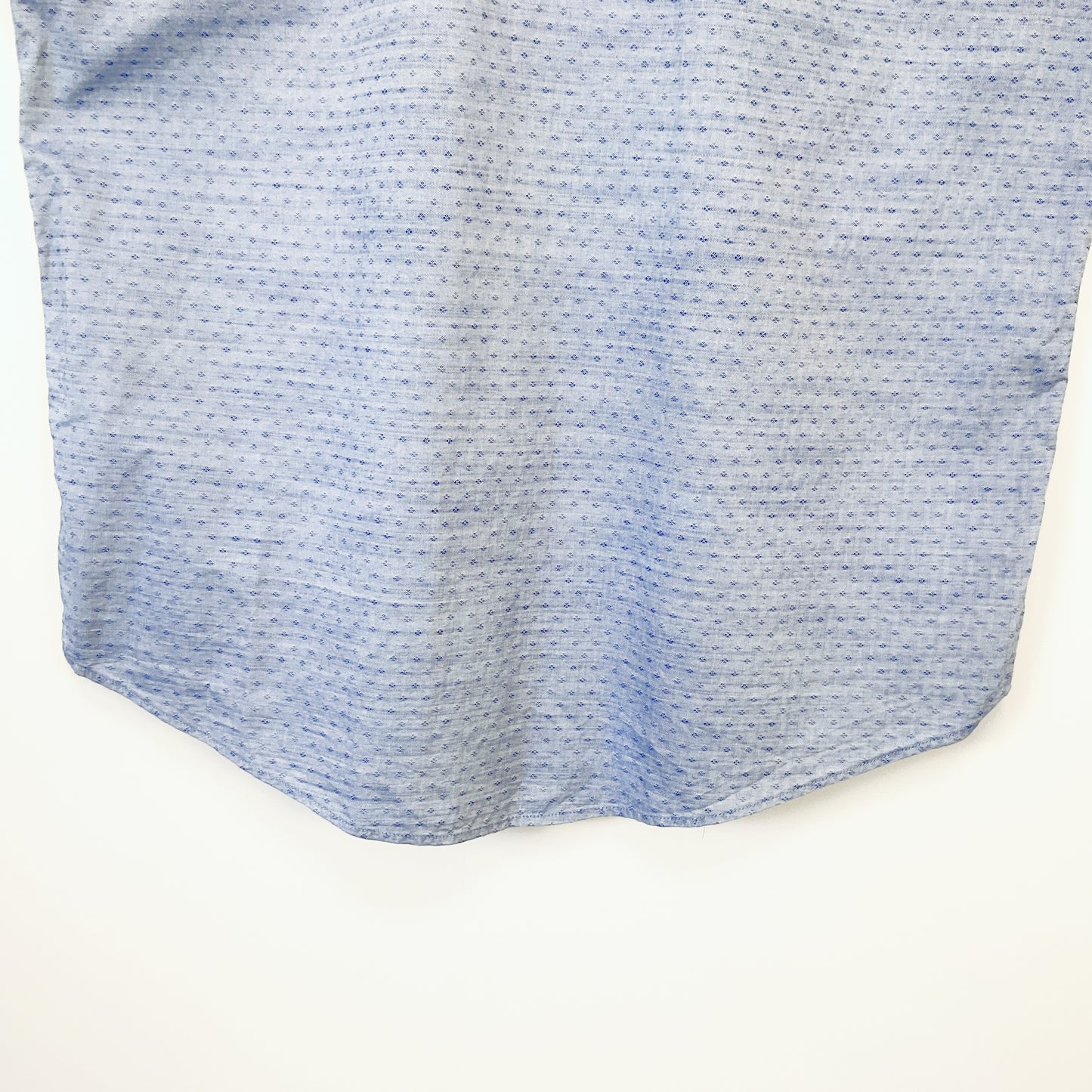 PERRONE - Easy Care Short Sleeve Blue Shirt