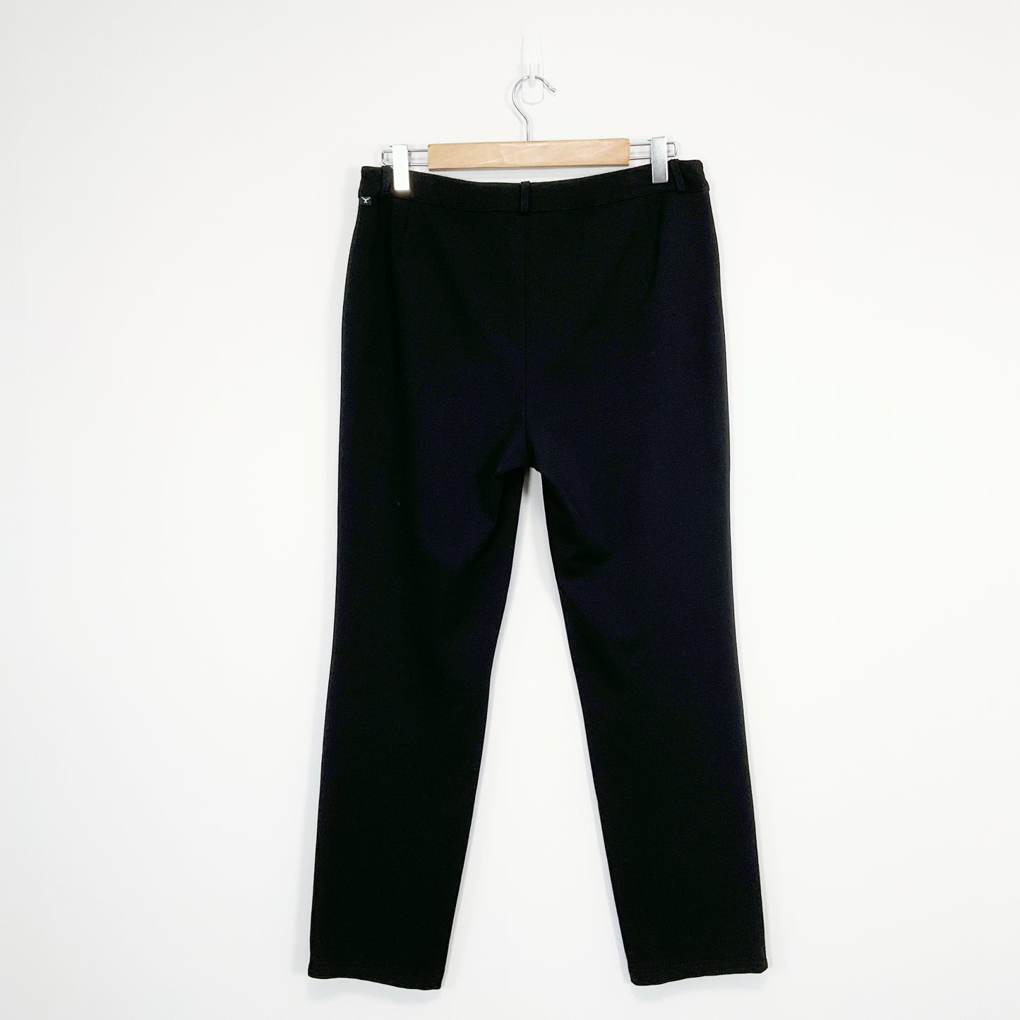 MACJAYS - Stretch Black Pant with Faux Front Pockets