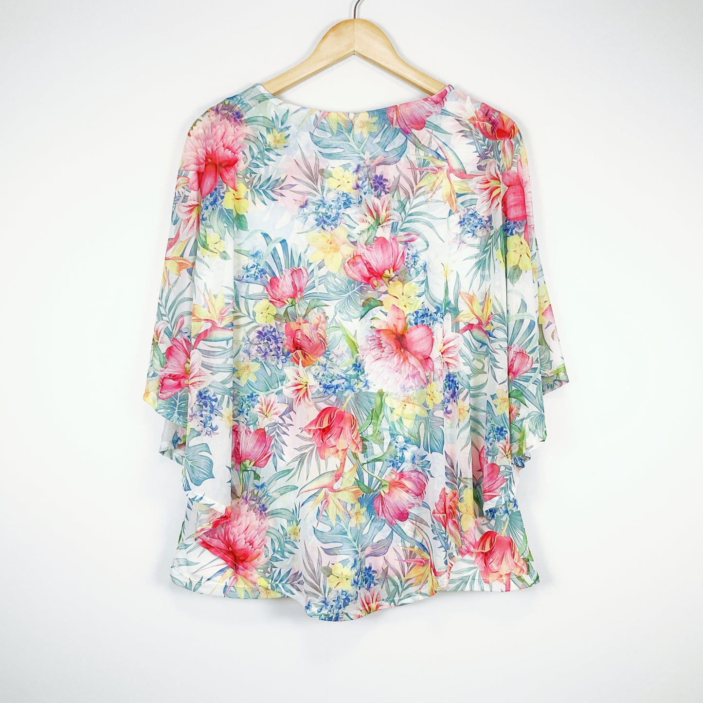 Millers - Floral Print Batwing Sleeve Blouse