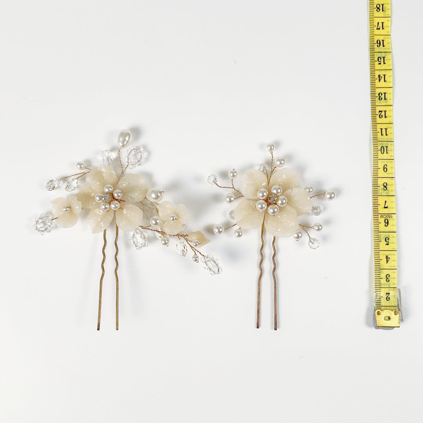 Pearl Floral Hairpins