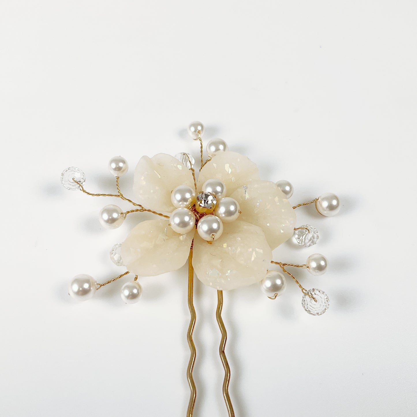 Pearl Floral Hairpins