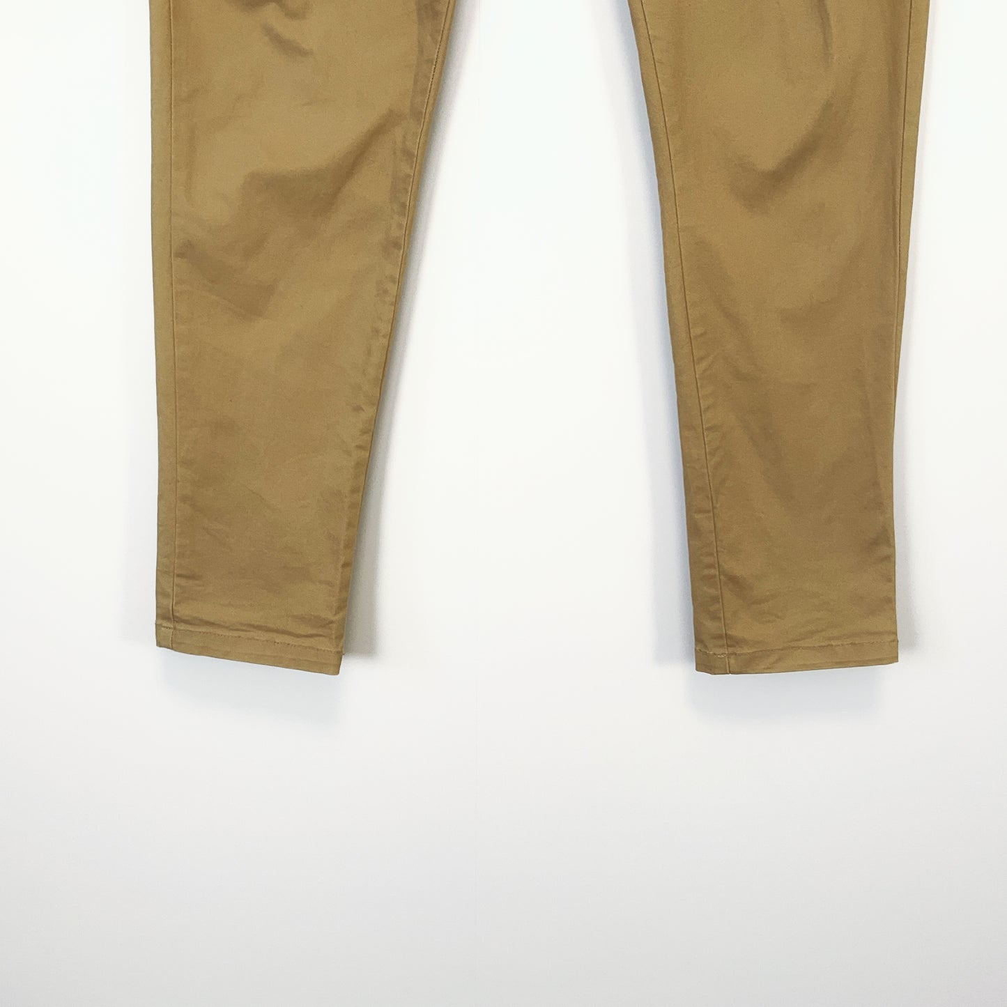 PARK - Casual Cotton Straight-Leg Khaki Trousers