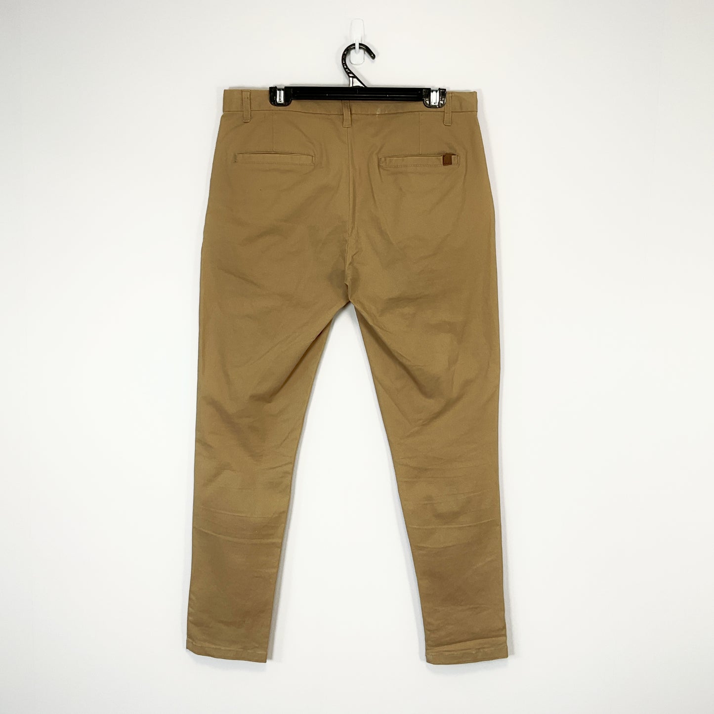 PARK - Casual Cotton Straight-Leg Khaki Trousers