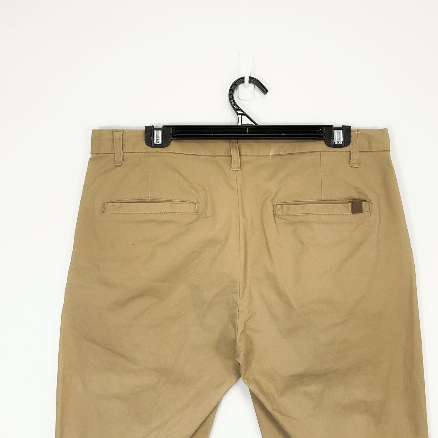 PARK - Casual Cotton Straight-Leg Khaki Trousers