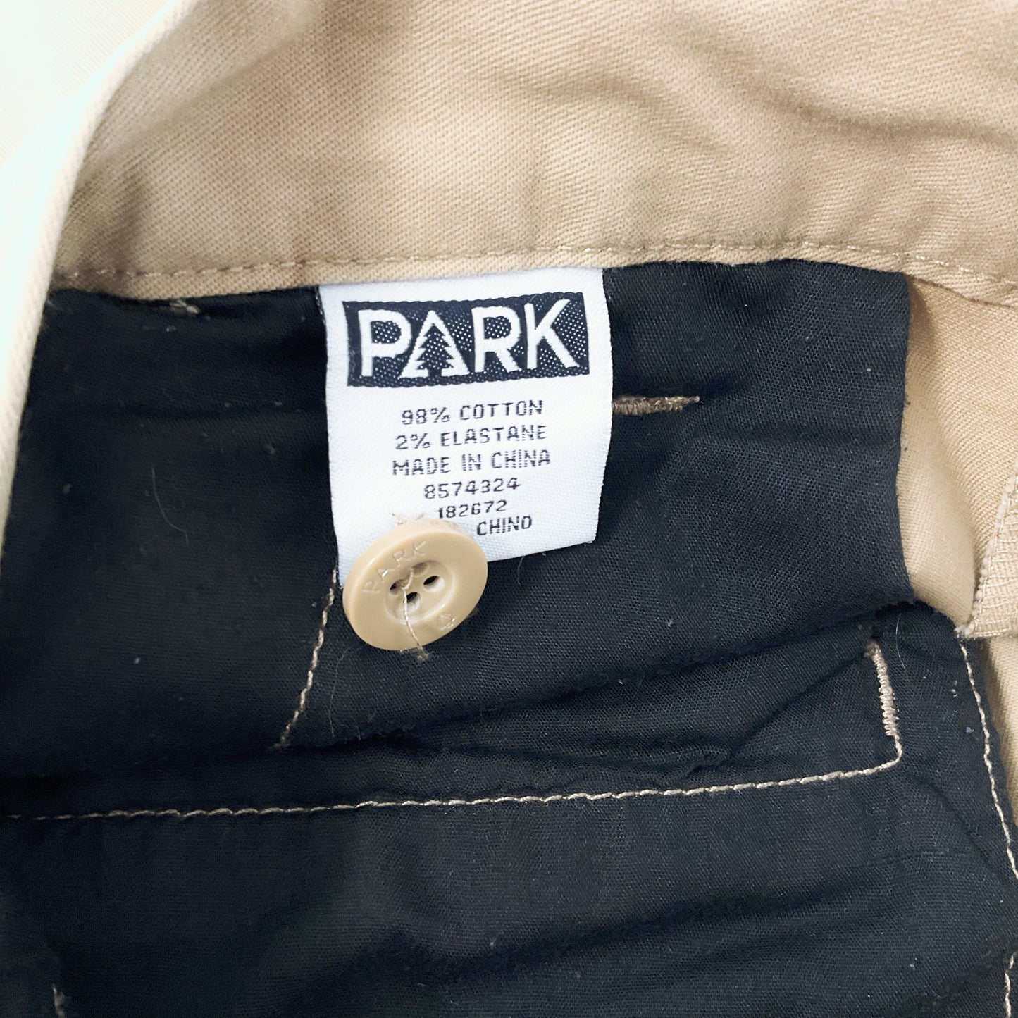 PARK - Casual Cotton Straight-Leg Khaki Trousers