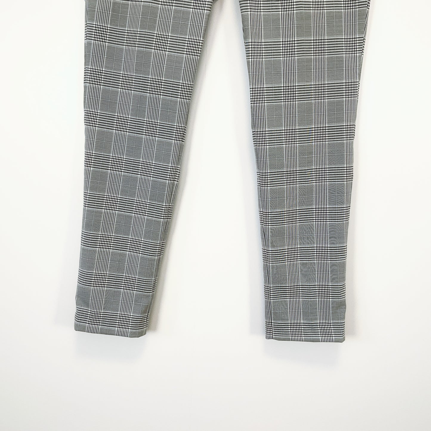 H&M SLIM FIT - Men's Tailored Grey Plaid Pants