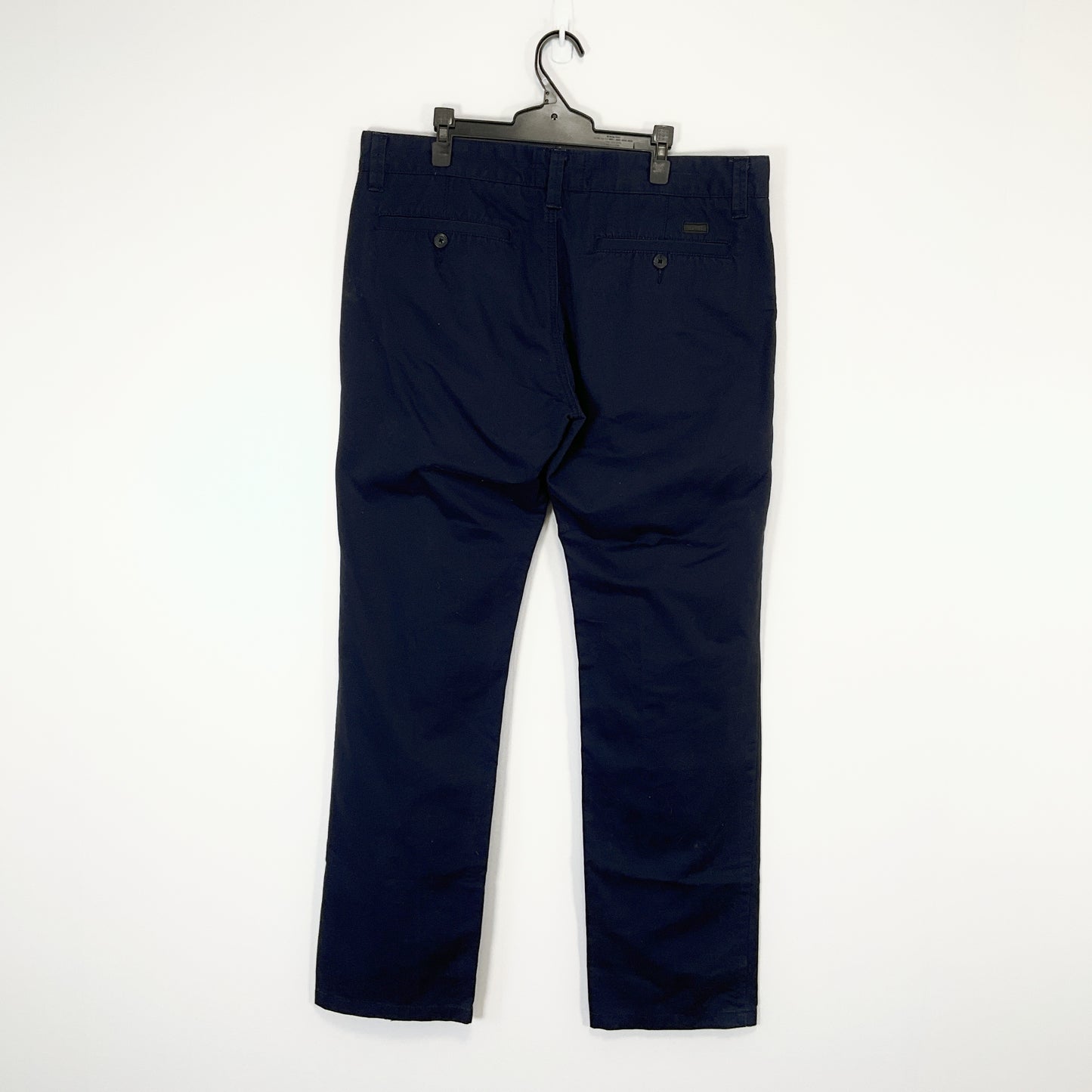 ESPRIT - Men's Casual Navy Straight Leg Cotton Trouser