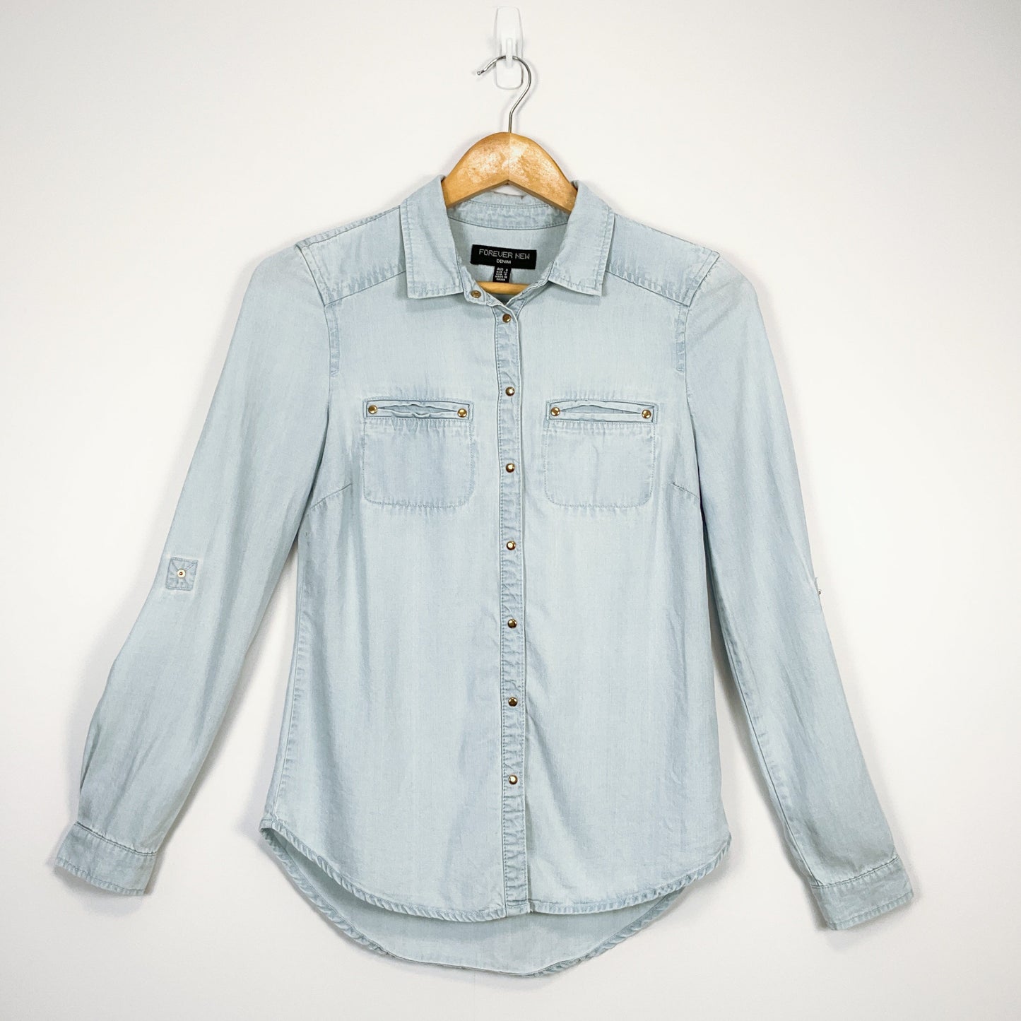 Forever New - Light Wash Denim Shirt