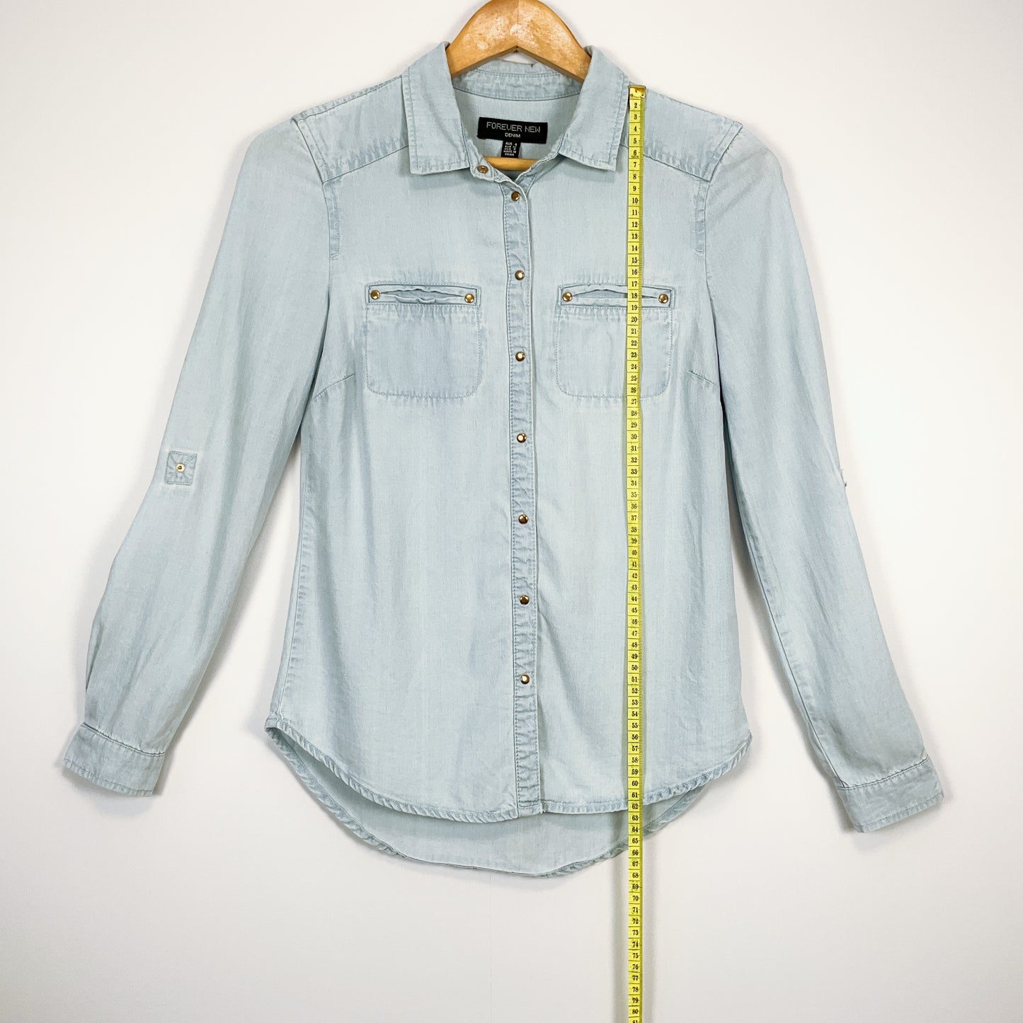 Forever New - Light Wash Denim Shirt