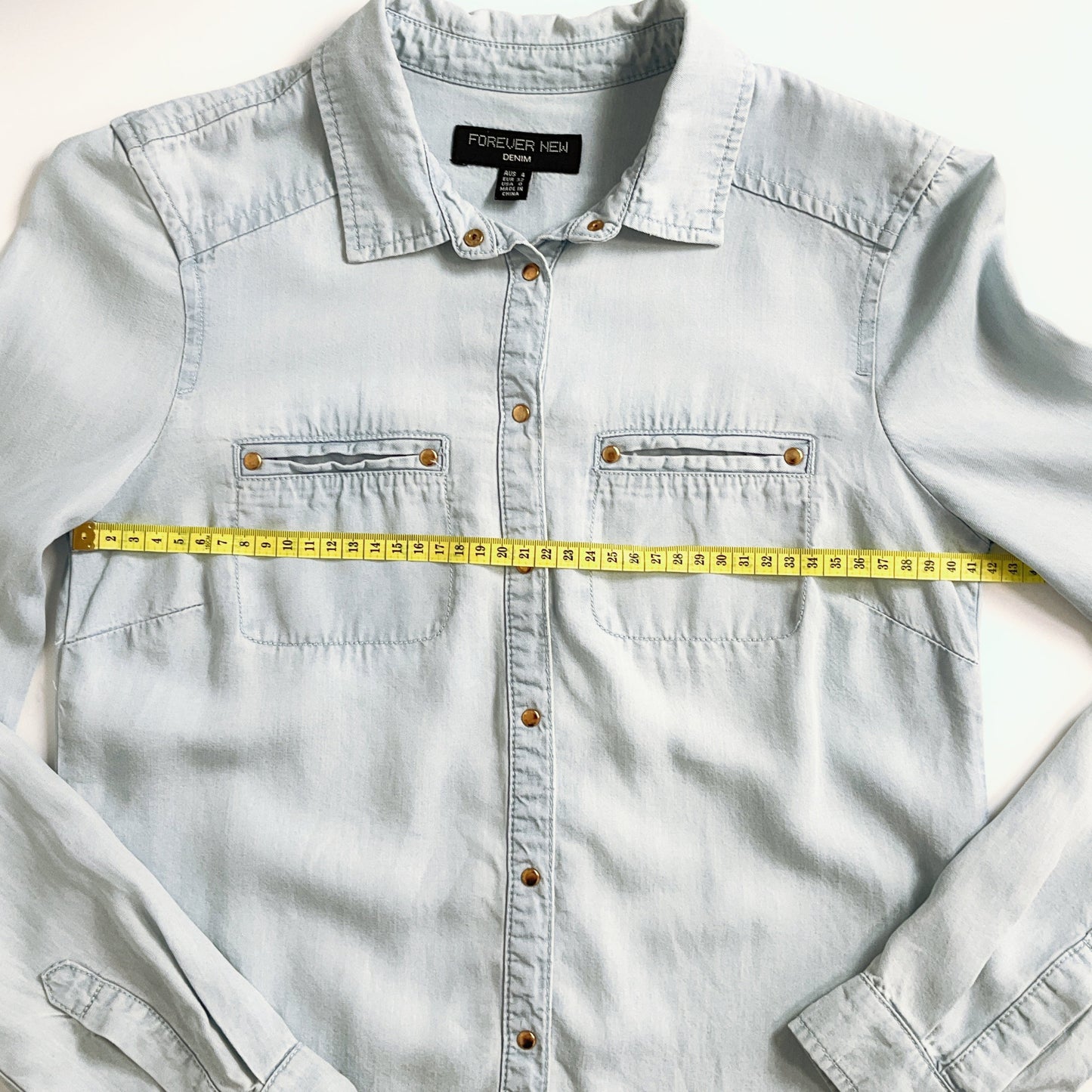 Forever New - Light Wash Denim Shirt