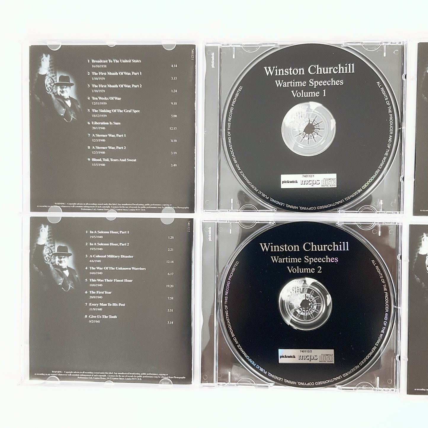 Winston Churchill - Wartime Speeches 4 CD Set