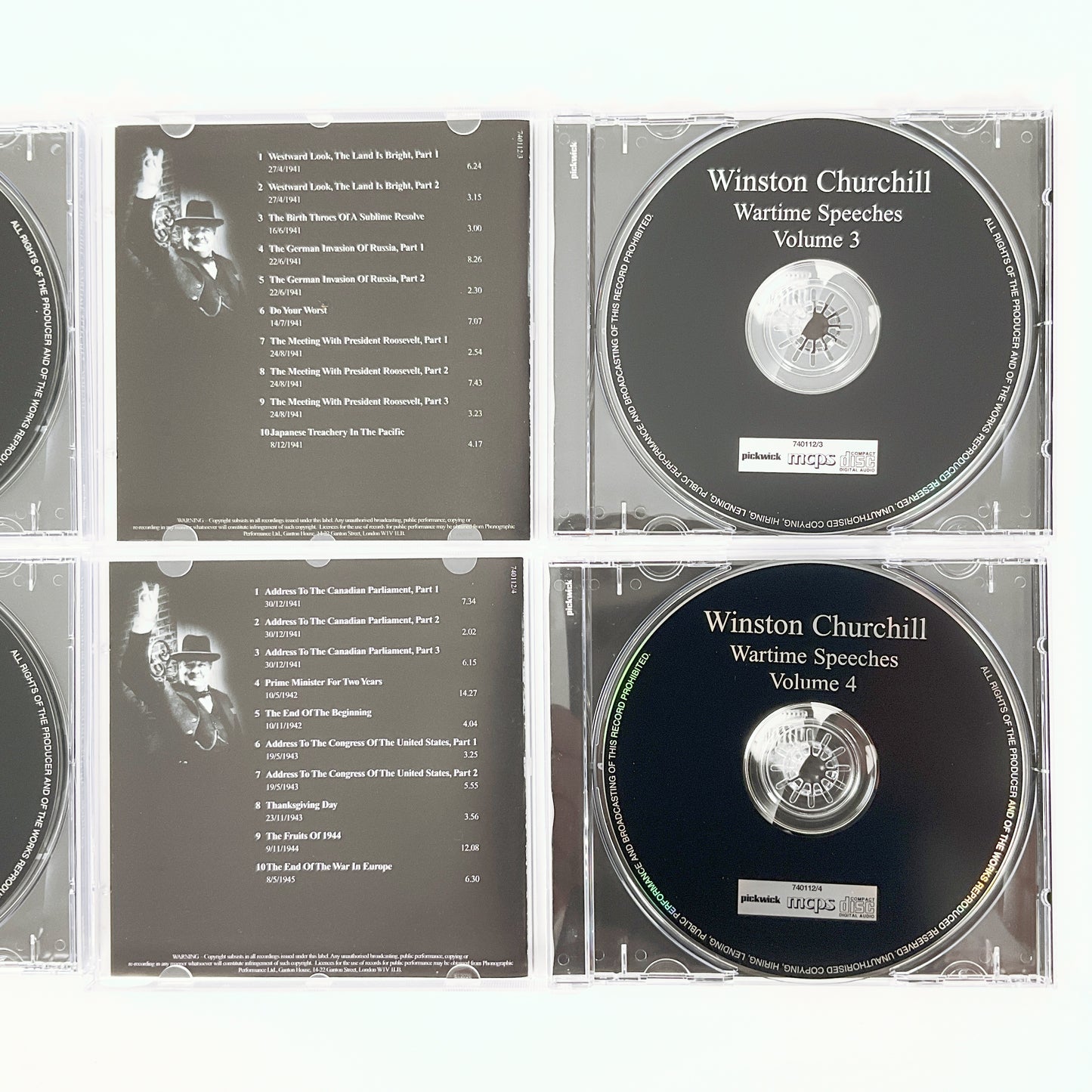 Winston Churchill - Wartime Speeches 4 CD Set