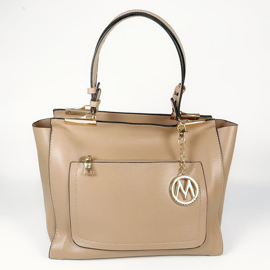 MIA K. Collection - Tote Bag with detachable strap adjustable for crossbody wear