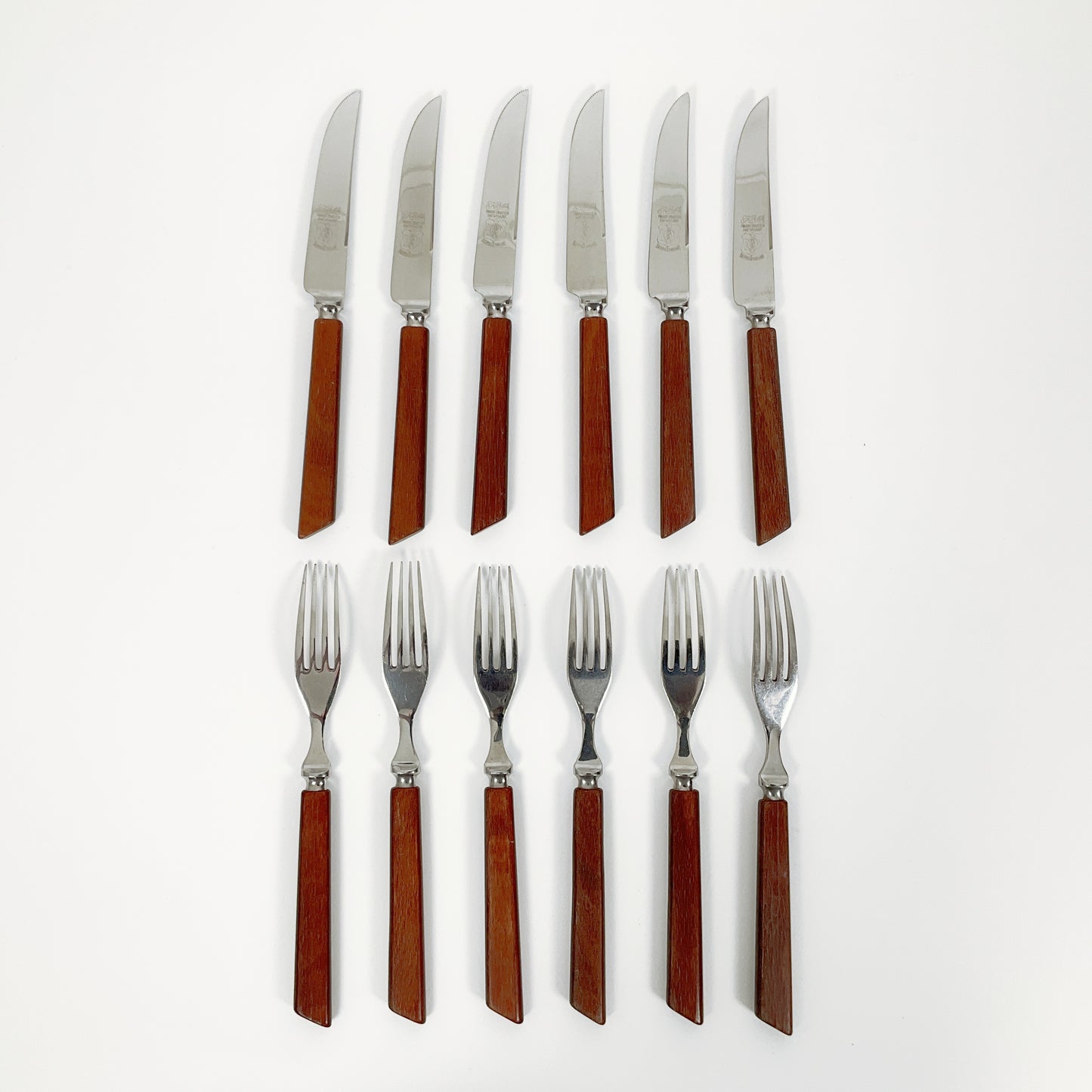 Kirks - Set Of 6 Kirks Newmark Steak Knives/Forks