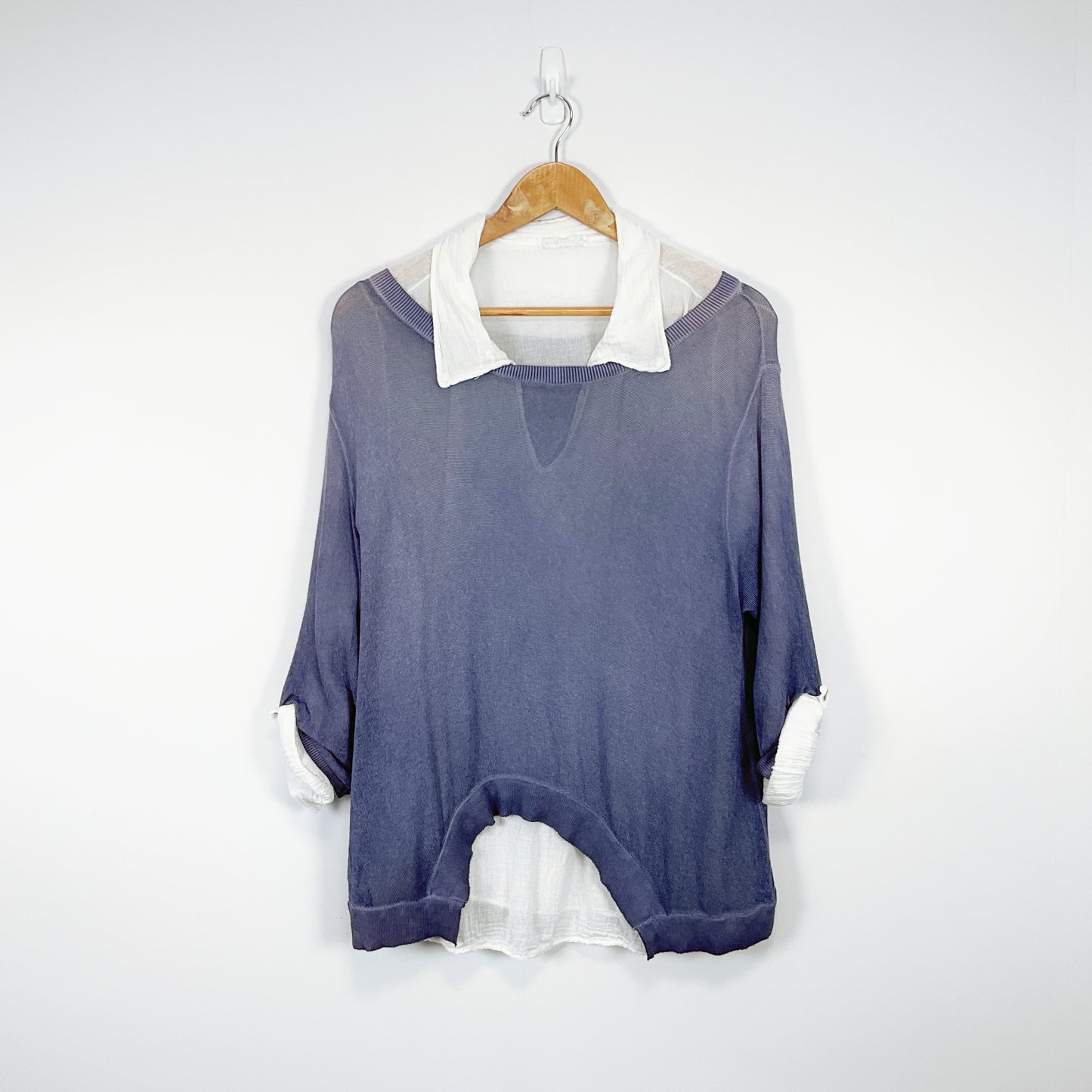 Made in Italy - Chic Cotton/Linen Blouse