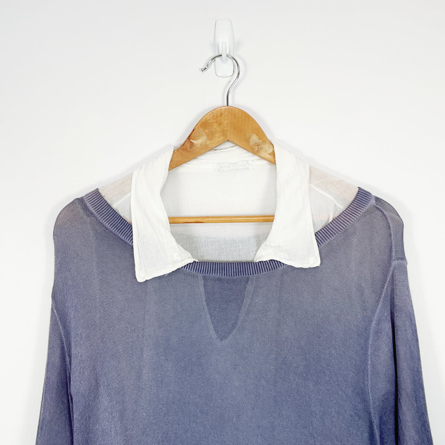 Made in Italy - Chic Cotton/Linen Blouse