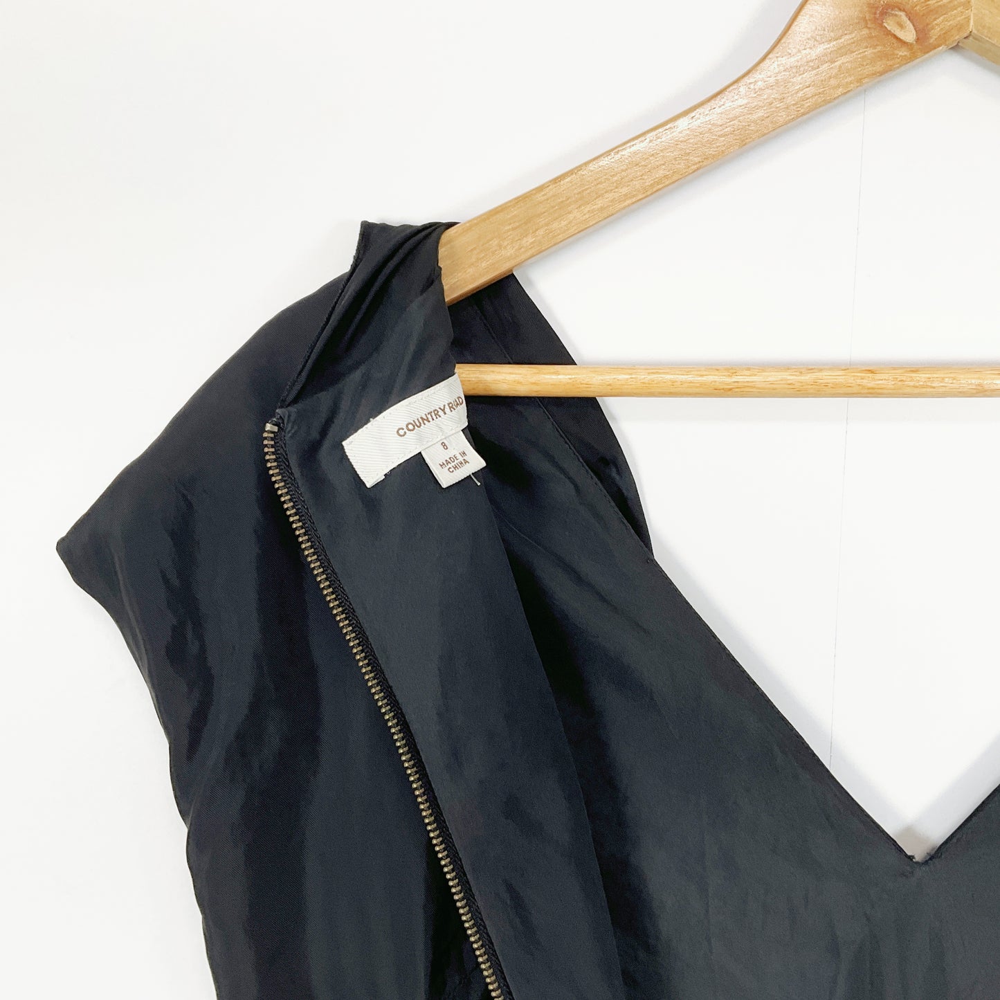 Country Road - Black Silk Dress
