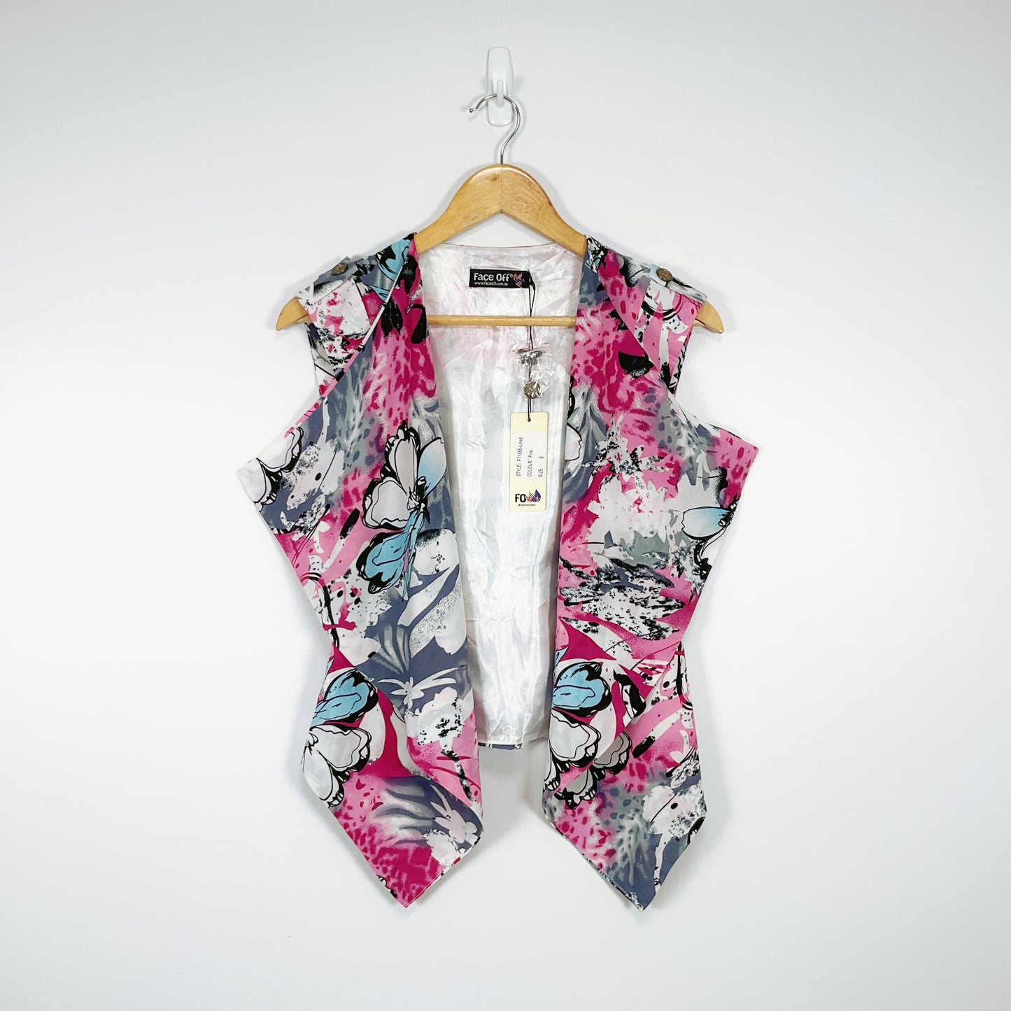 Face Off - Pink Floral Top Vest