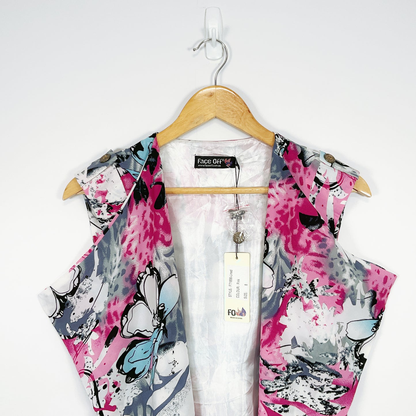 Face Off - Pink Floral Top Vest