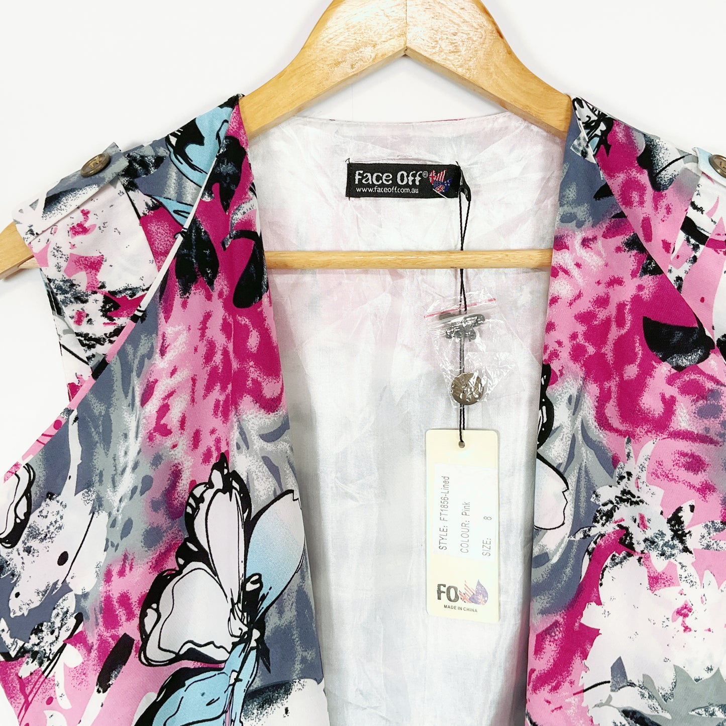 Face Off - Pink Floral Top Vest