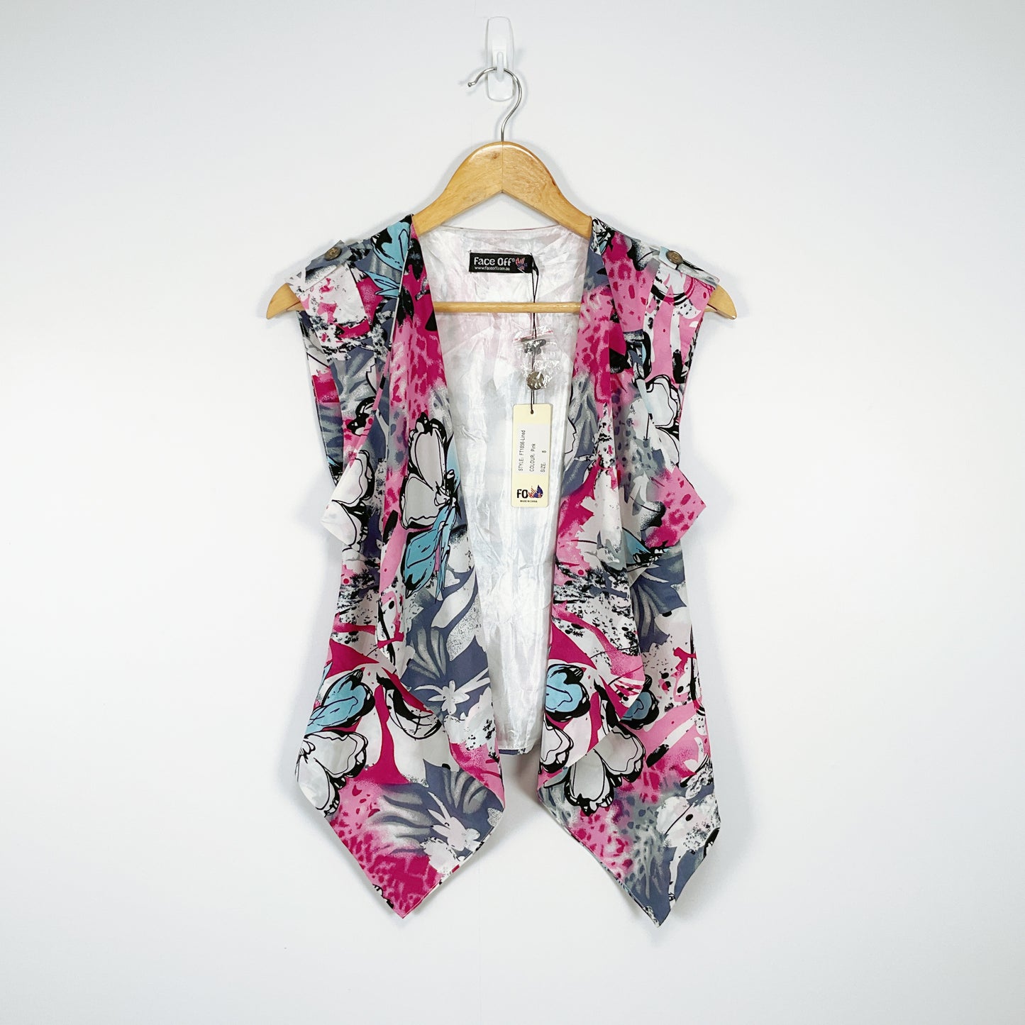 Face Off - Pink Floral Top Vest
