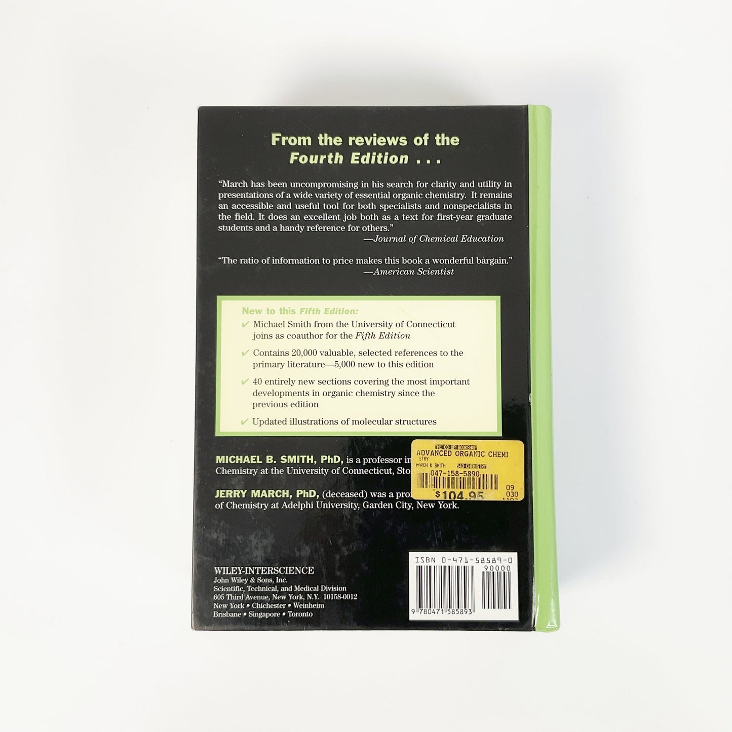 March's Advanced Organic Chemistry: Reactions, Mechanisms, and Structure