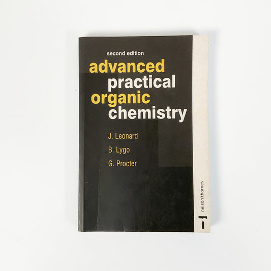 Advanced Practical Organic Chemistry