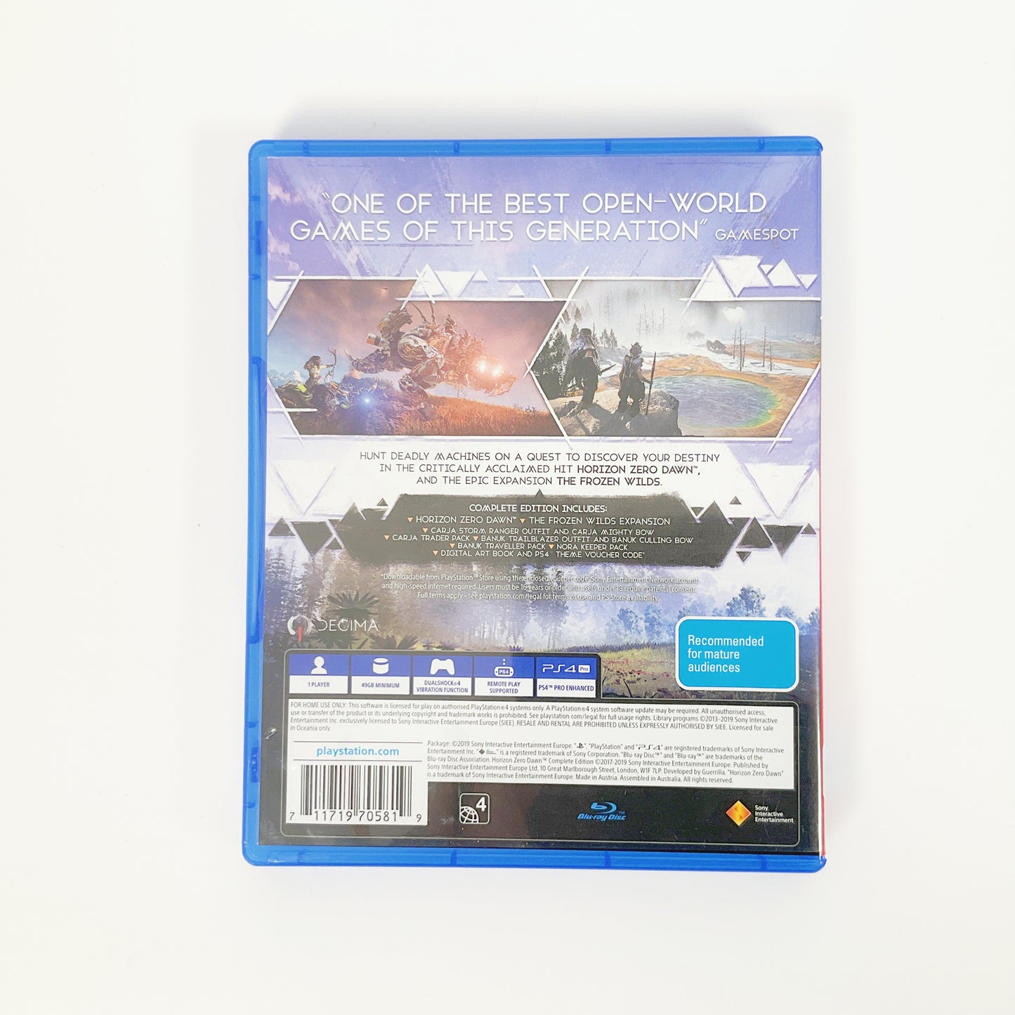 PS4 Game - Horizon - Zero Dawn