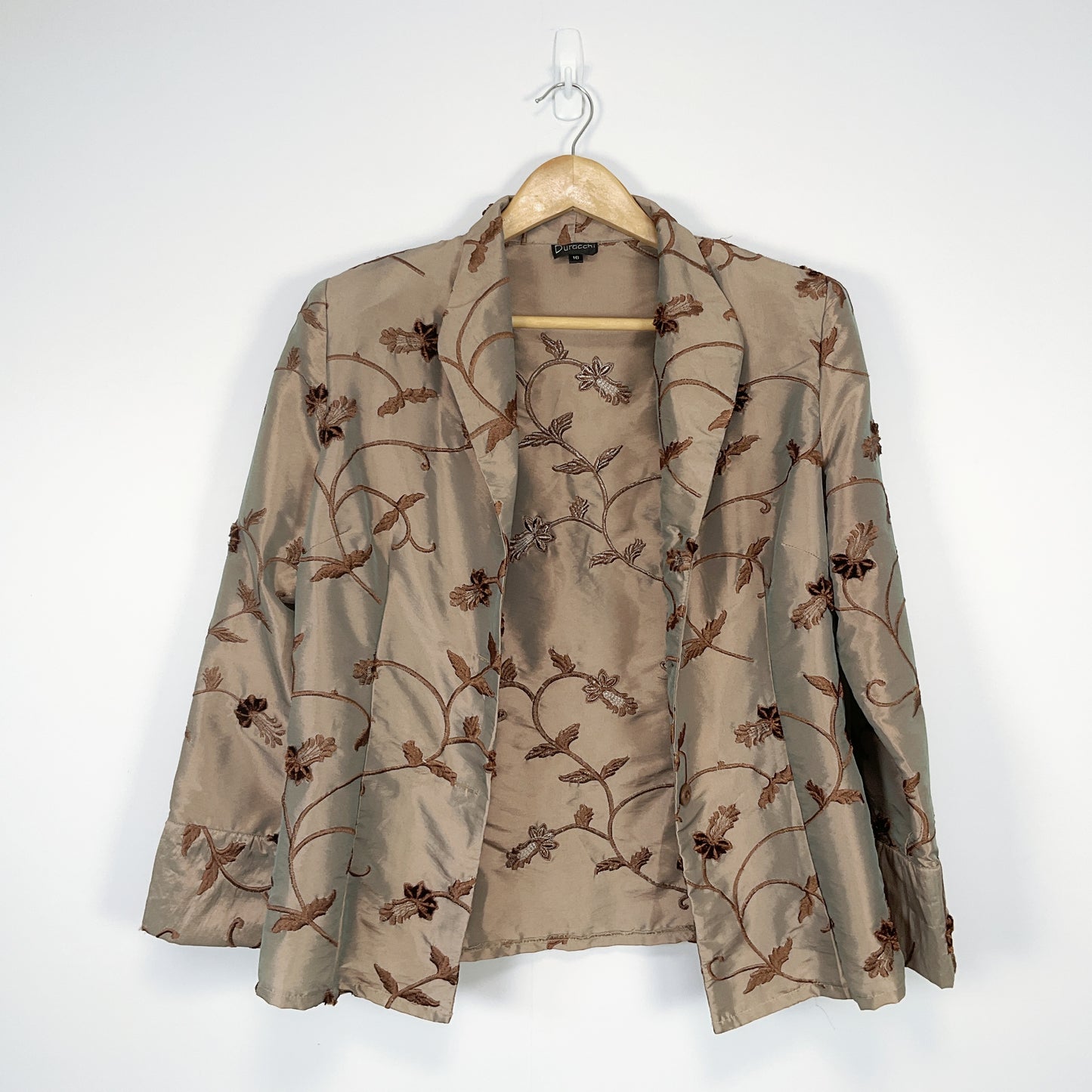 Duracchi - Metallic Brown Embroidered Blouse