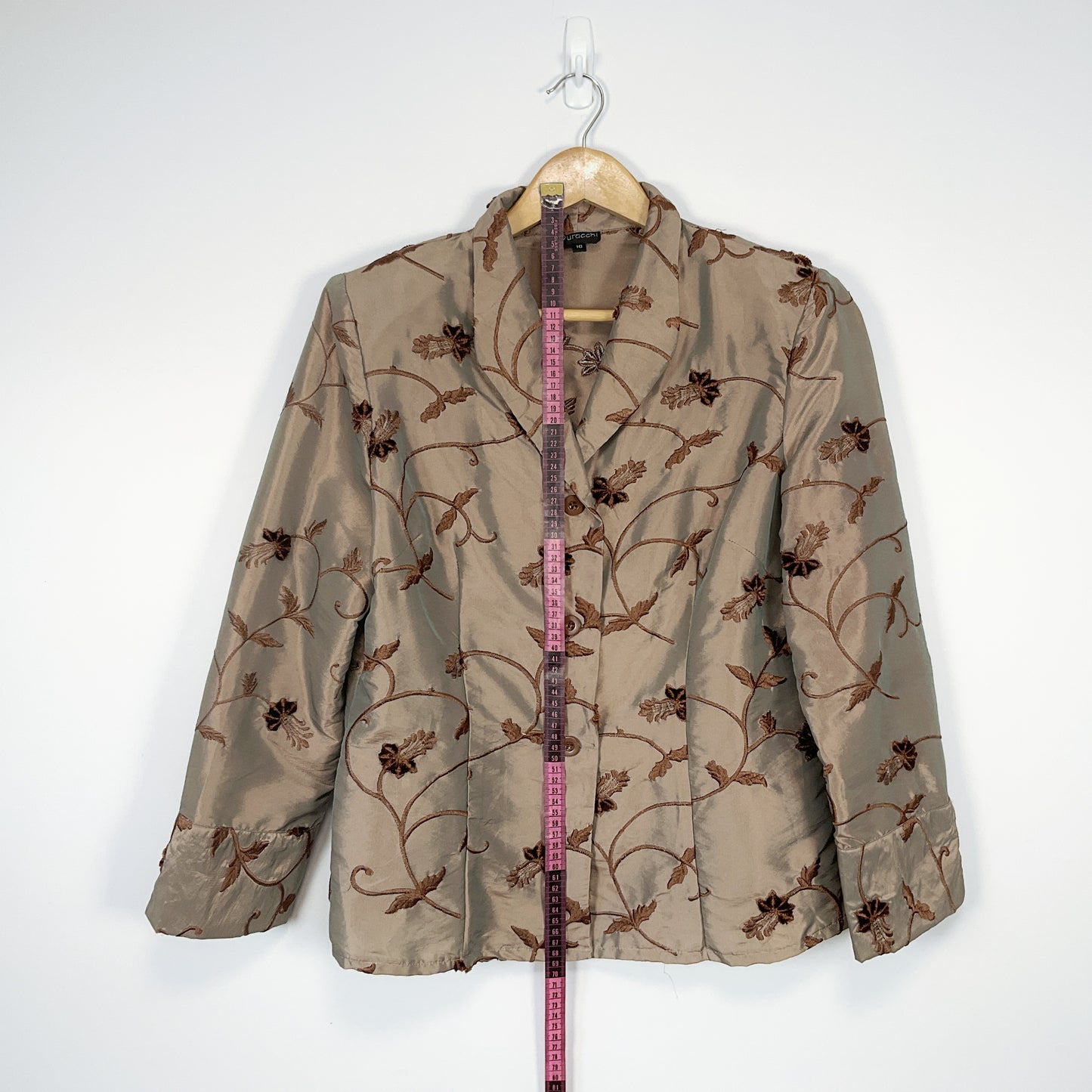 Duracchi - Metallic Brown Embroidered Blouse
