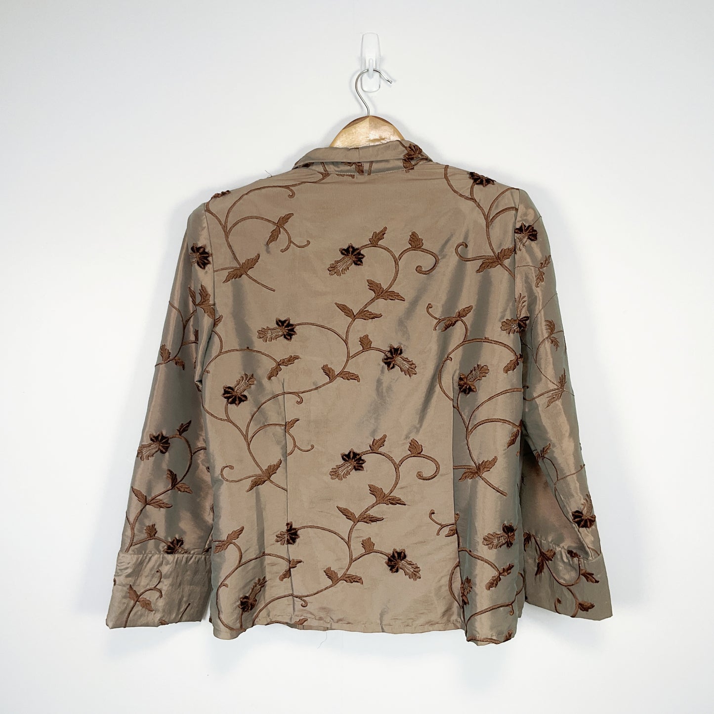 Duracchi - Metallic Brown Embroidered Blouse