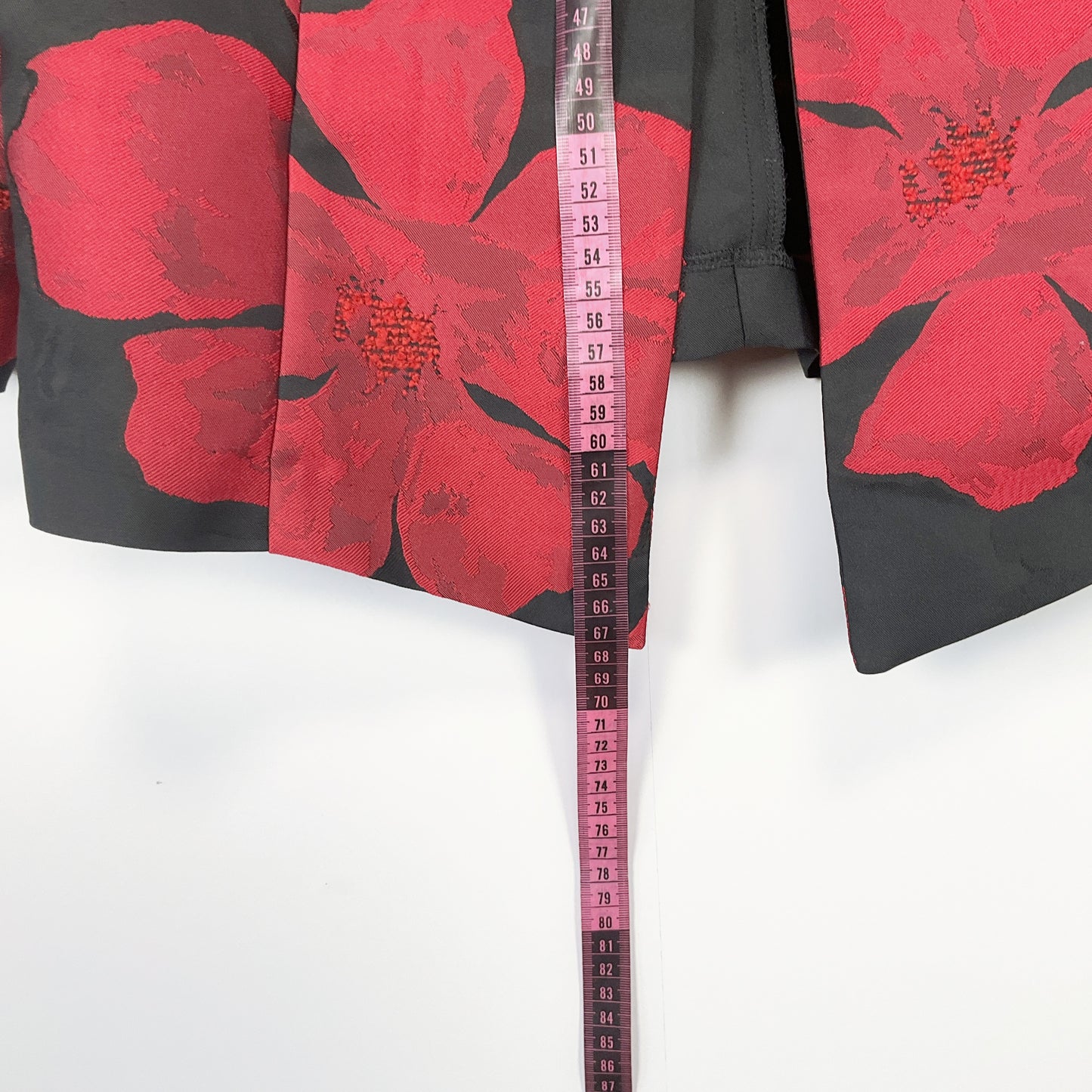 Amy Taylor -Red Floral Blazer – Made in NZ