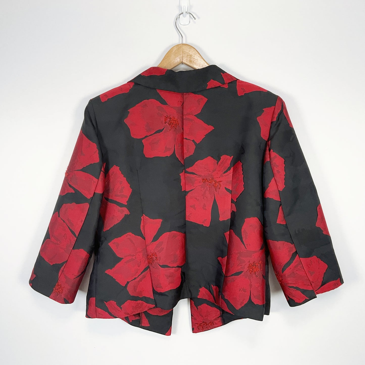 Amy Taylor -Red Floral Blazer – Made in NZ