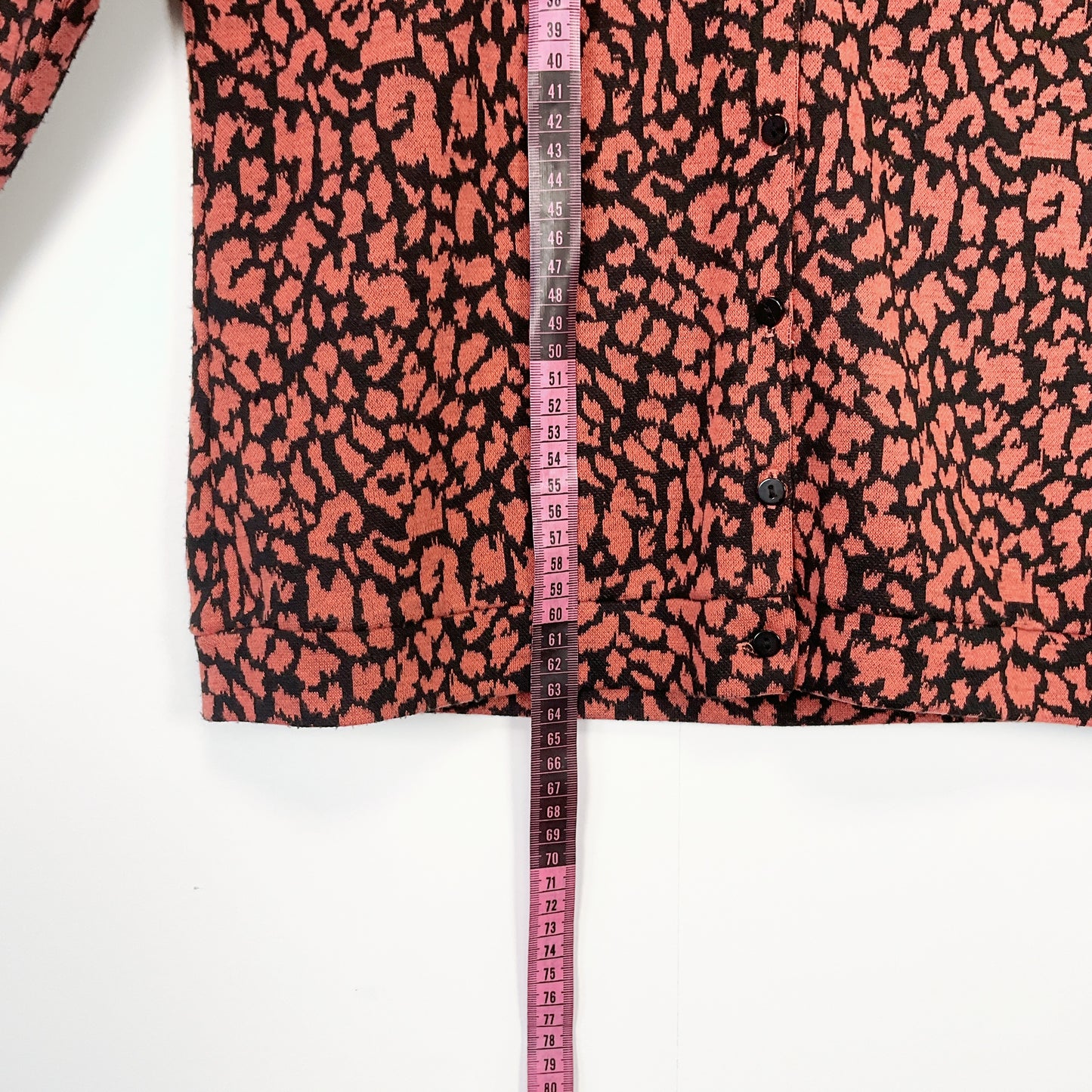 Joanna Morgan - Orange Leopard Print Cardigan