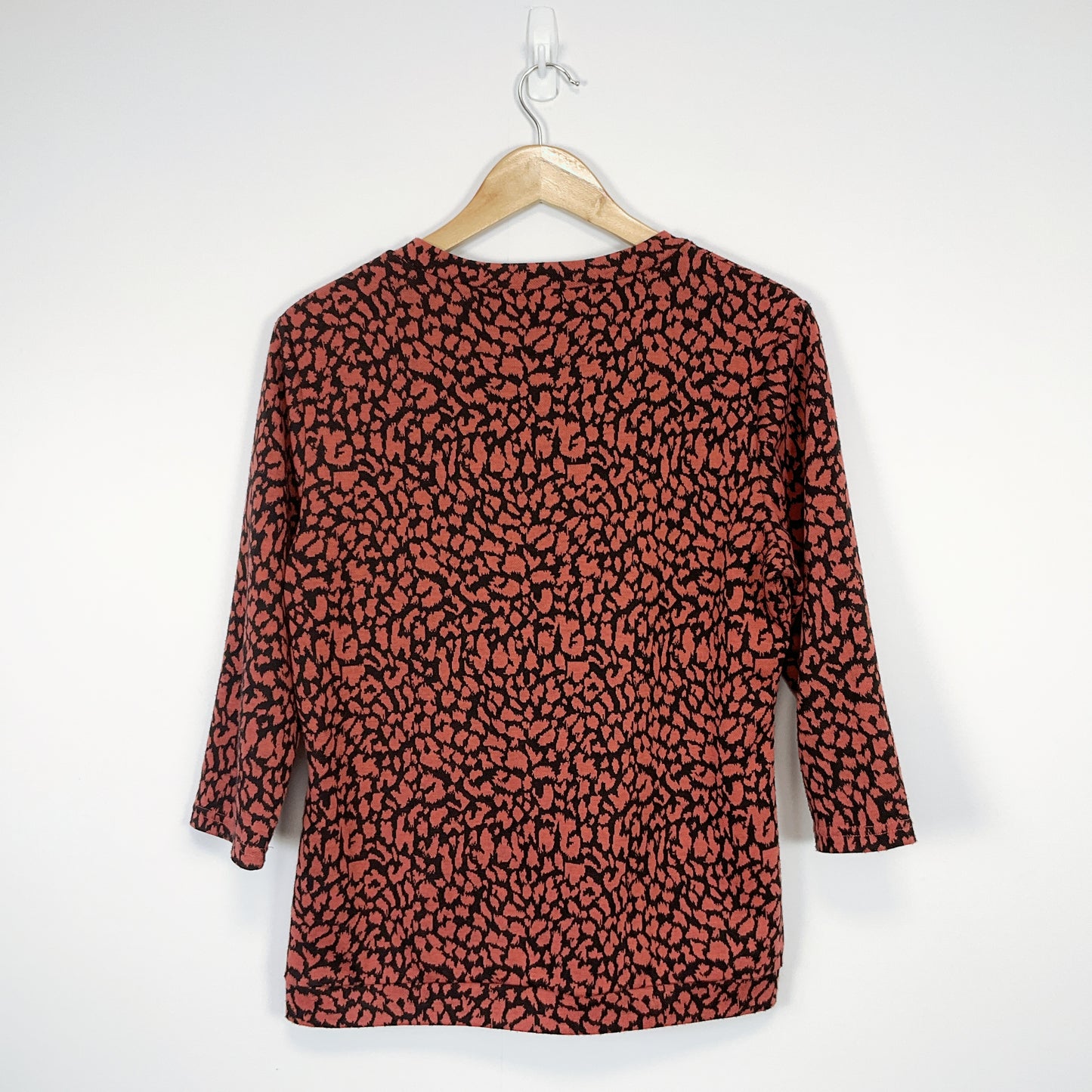 Joanna Morgan - Orange Leopard Print Cardigan