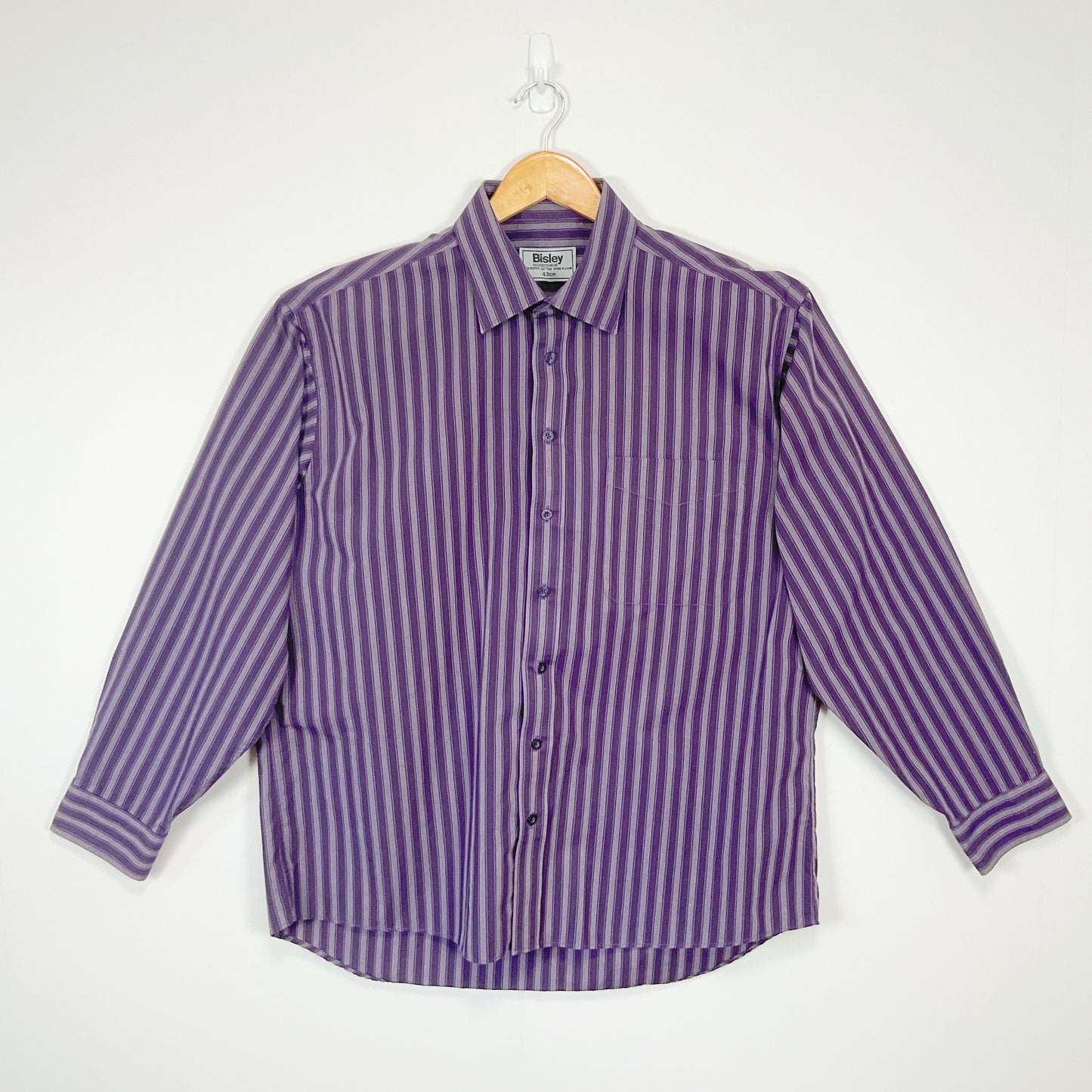 Bisley - Purple Stripe Long Sleeve Shirt