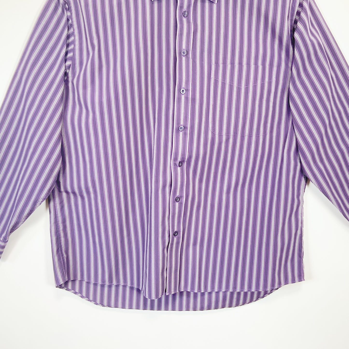 Bisley - Purple Stripe Long Sleeve Shirt
