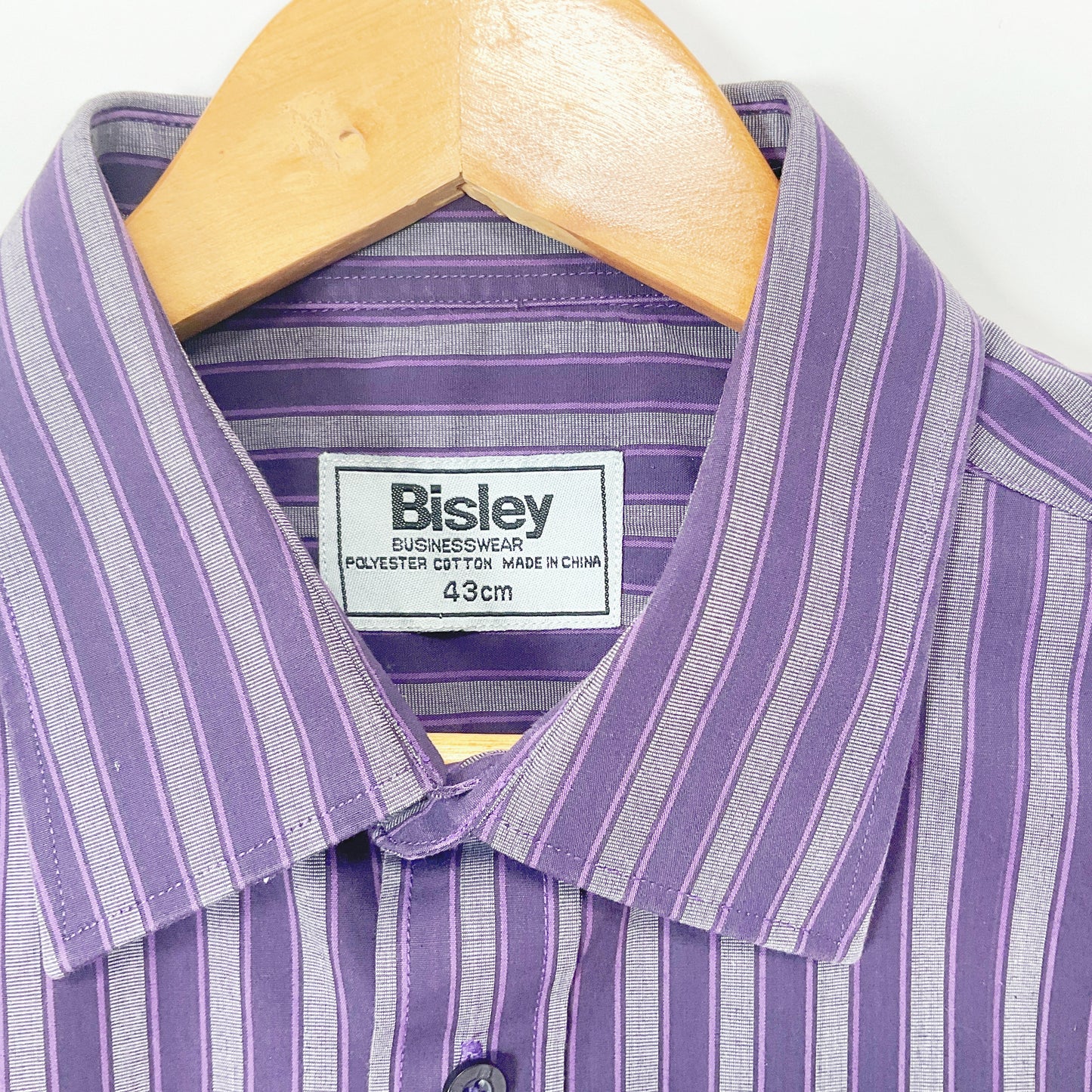 Bisley - Purple Stripe Long Sleeve Shirt