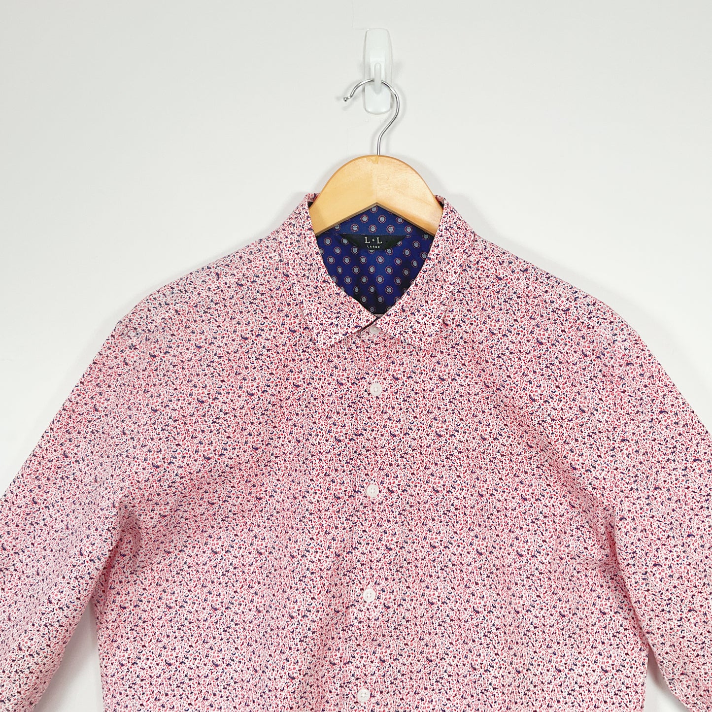 L+L - Floral All Over Print Pink Long Sleeve Shirt