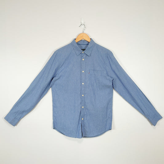 The Academy Brand - Men's Long Sleeve Blue Shirt