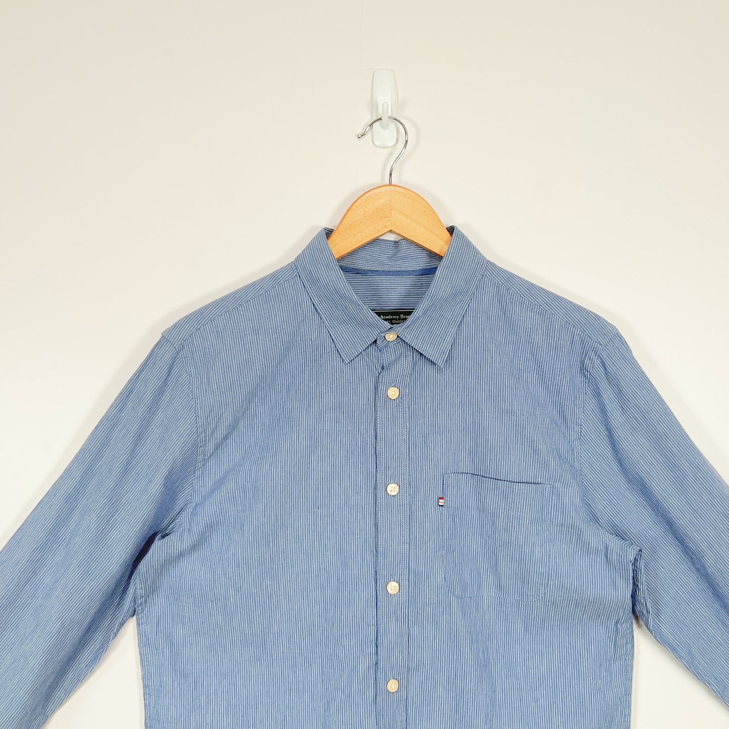 The Academy Brand - Men's Long Sleeve Blue Shirt
