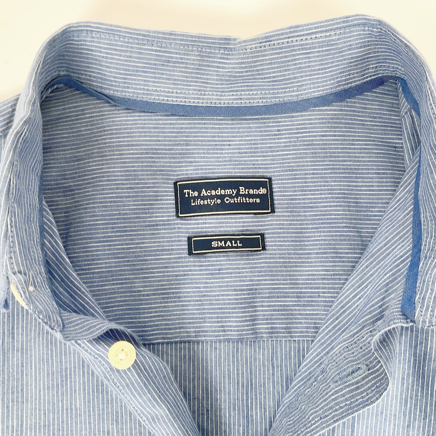 The Academy Brand - Men's Long Sleeve Blue Shirt