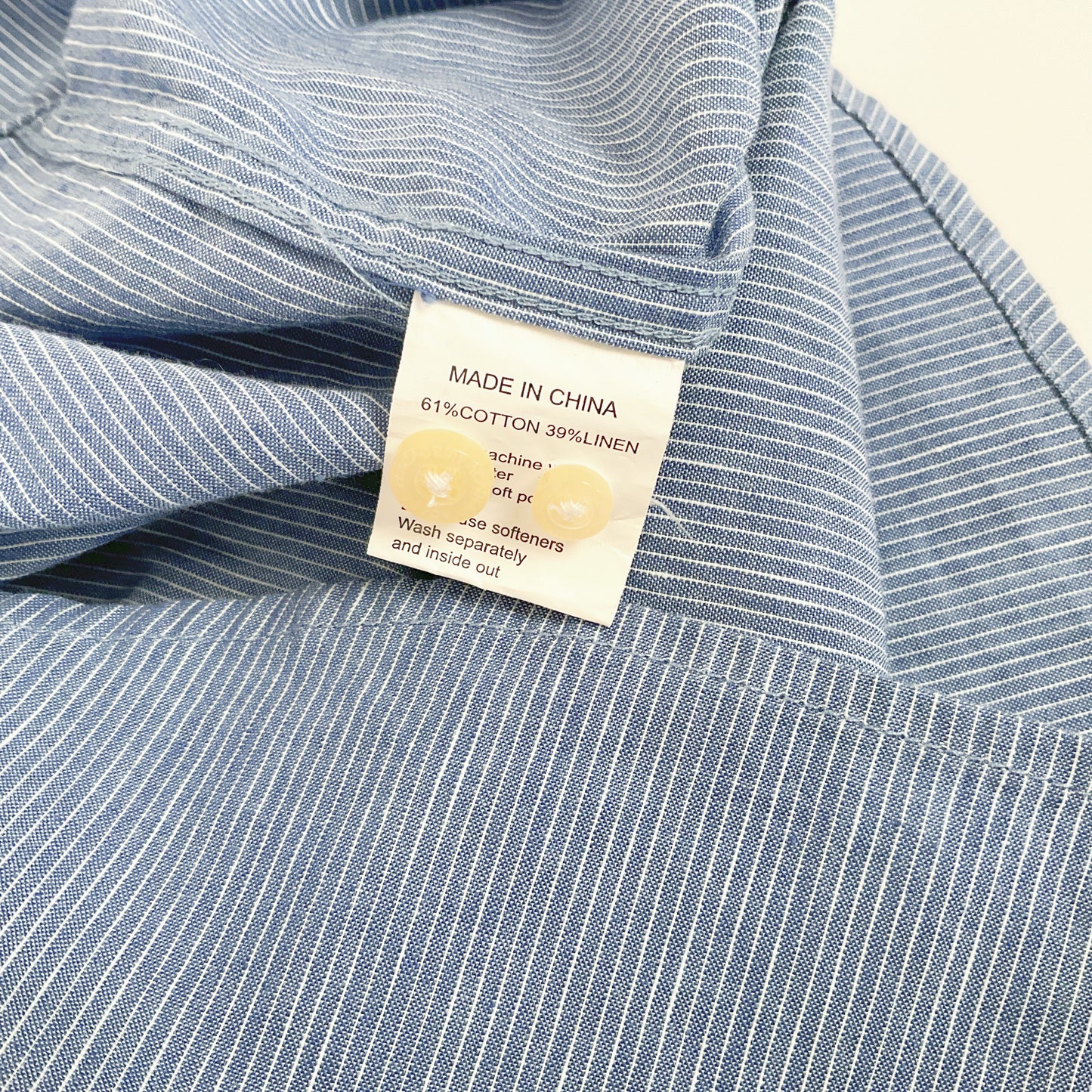 The Academy Brand - Men's Long Sleeve Blue Shirt
