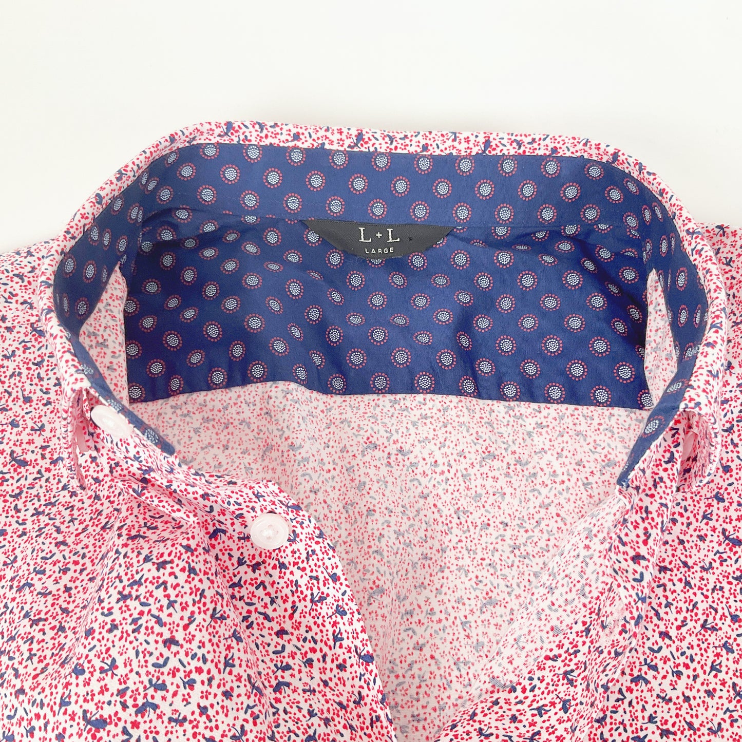L+L - Floral All Over Print Pink Long Sleeve Shirt