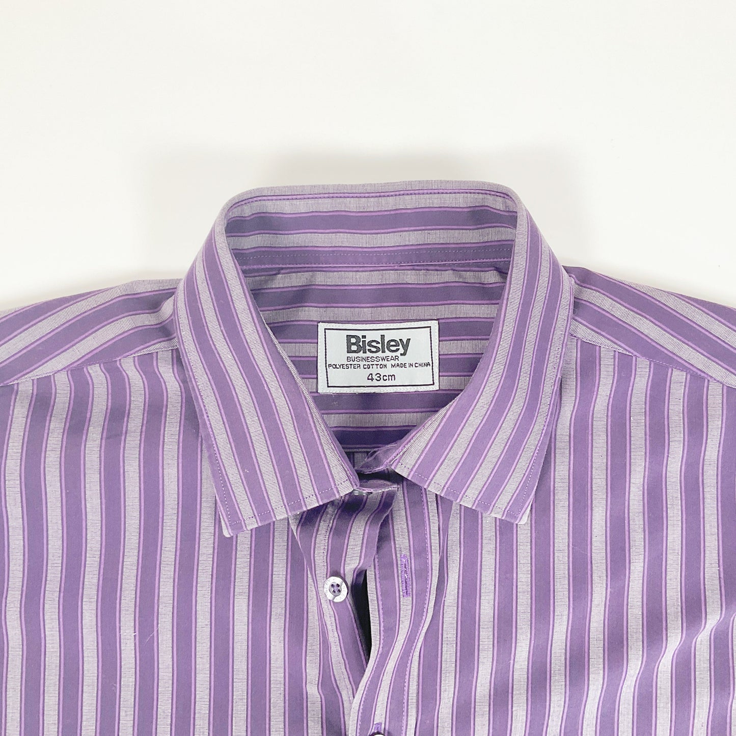 Bisley - Purple Stripe Long Sleeve Shirt