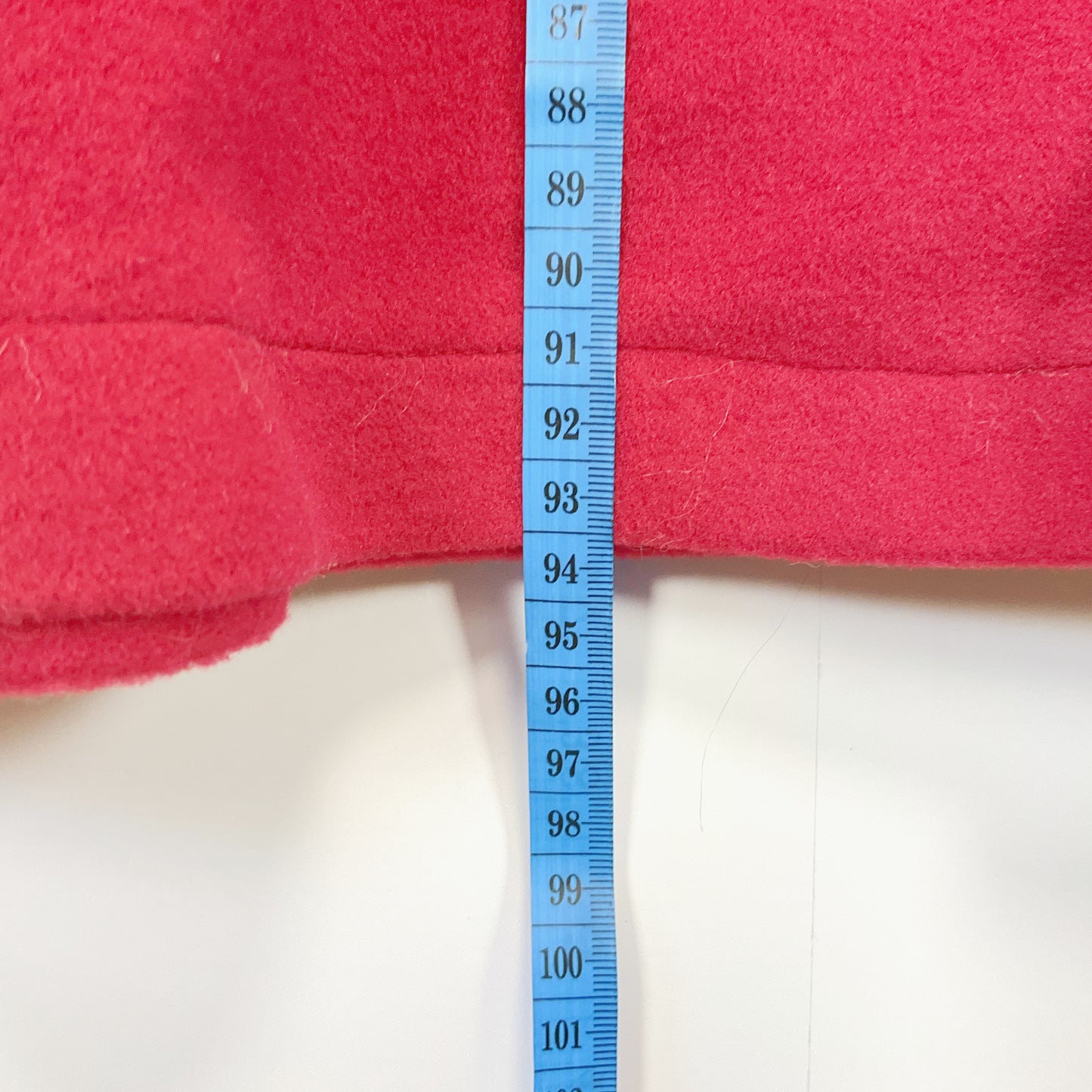 DRESSFO - Faux Fur Trim Red Coat