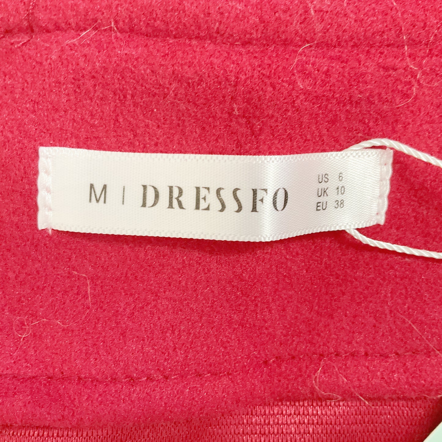 DRESSFO - Faux Fur Trim Red Coat
